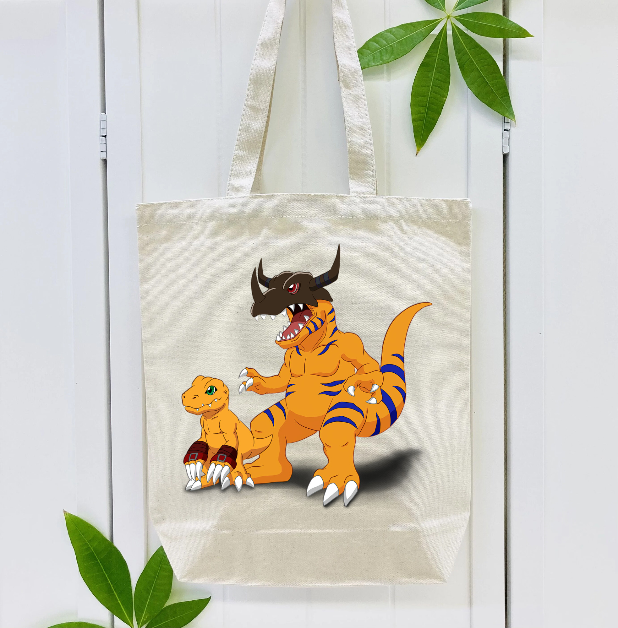 Digimon デジタルモンスター/デジモン 縦型キャンバス生地手提げバッグ　トートバッグ