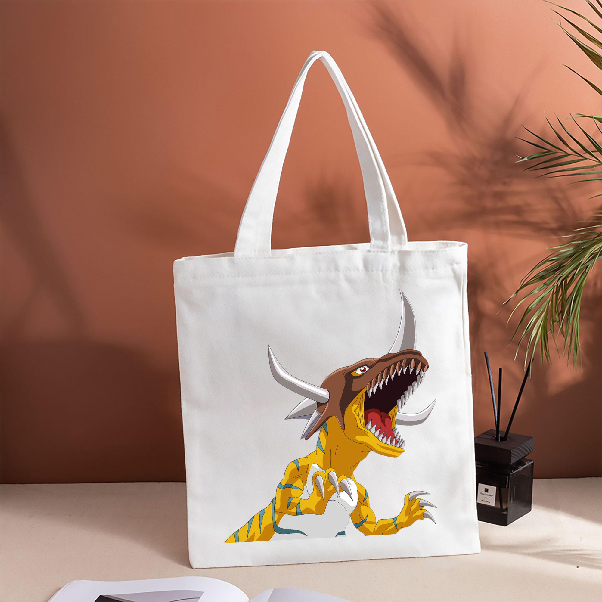 Digimon デジタルモンスター/デジモン 縦型キャンバス生地手提げバッグ　トートバッグ
