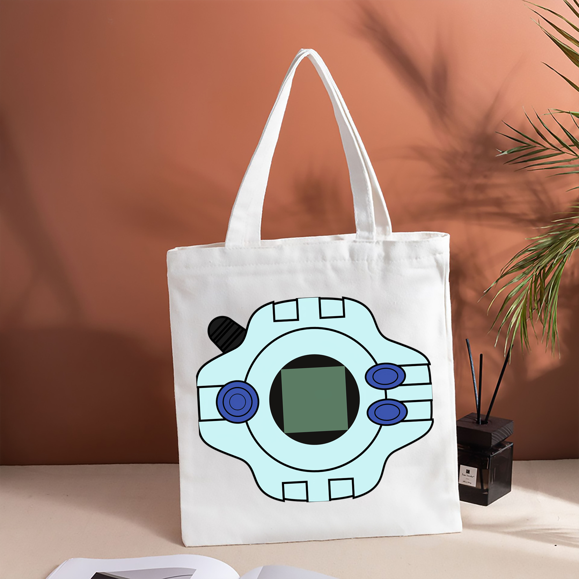Digimon デジタルモンスター/デジモン 縦型キャンバス生地手提げバッグ　トートバッグ