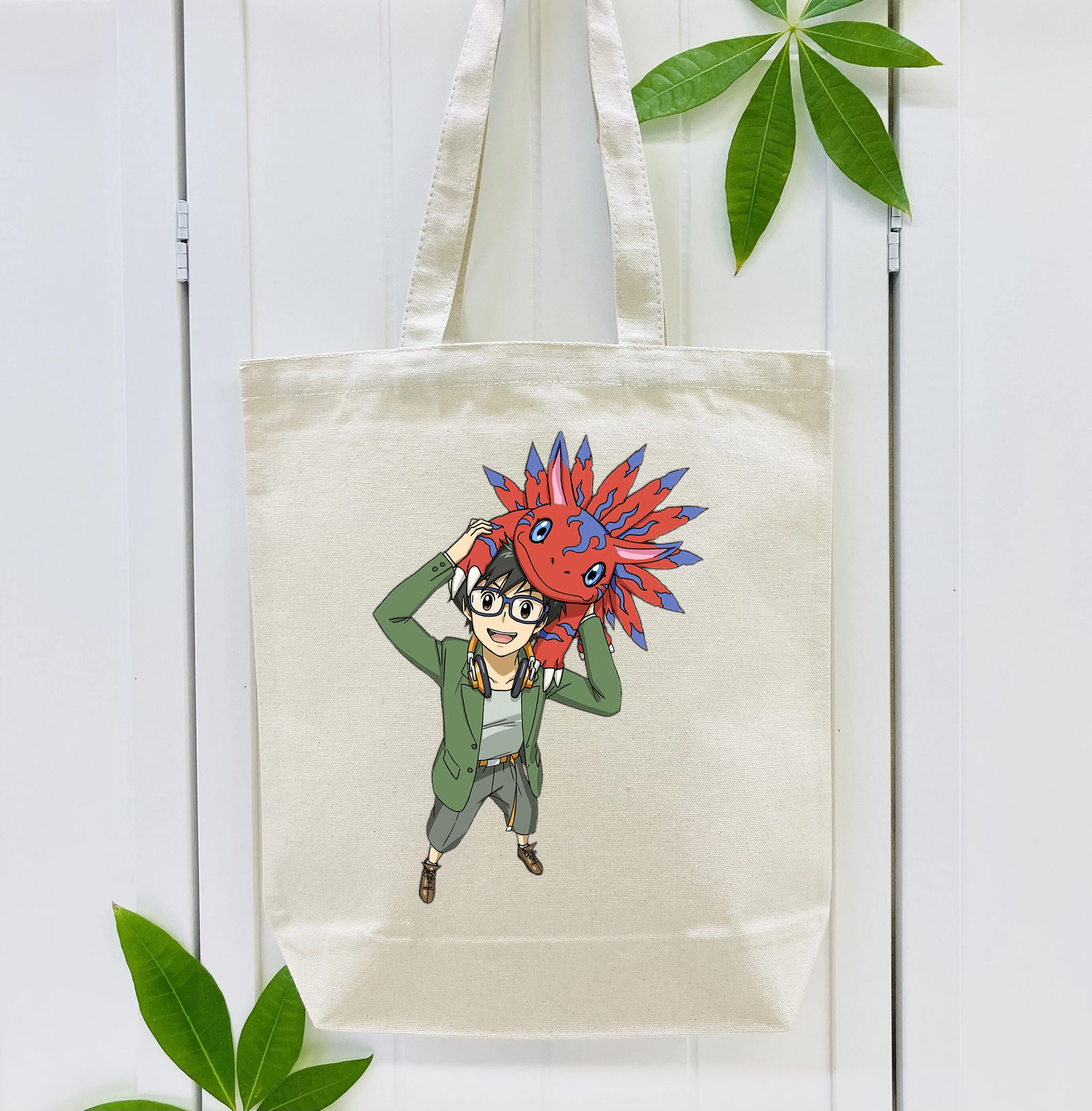 Digimon デジタルモンスター/デジモン 縦型キャンバス生地手提げバッグ　トートバッグ