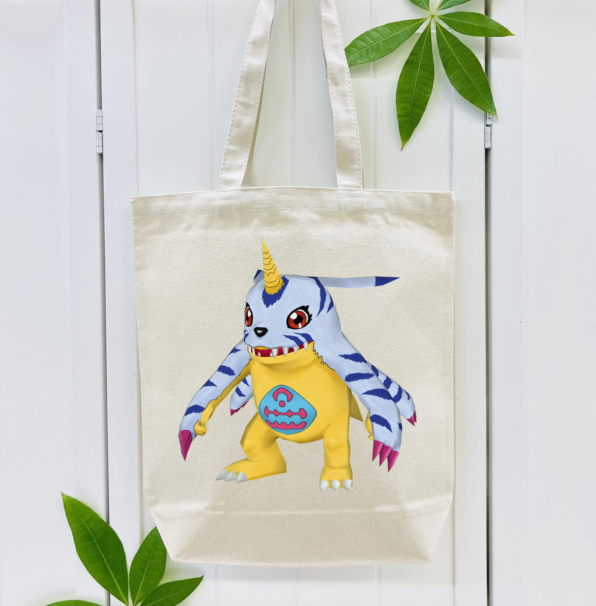 Digimon デジタルモンスター/デジモン 縦型キャンバス生地手提げバッグ　トートバッグ
