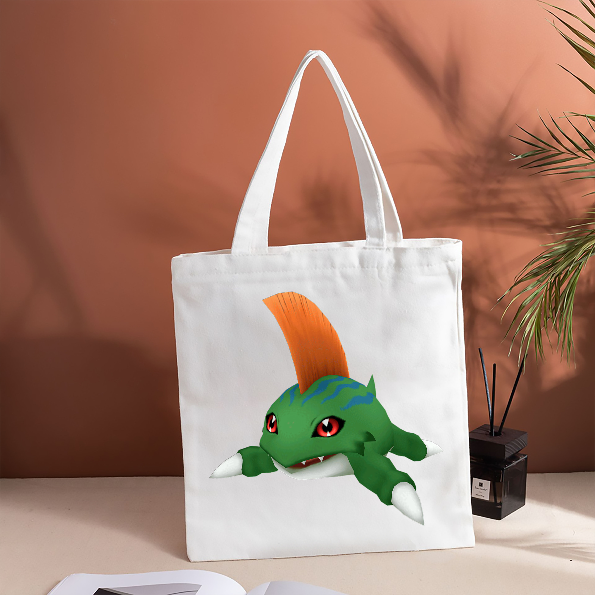 Digimon デジタルモンスター/デジモン 縦型キャンバス生地手提げバッグ　トートバッグ