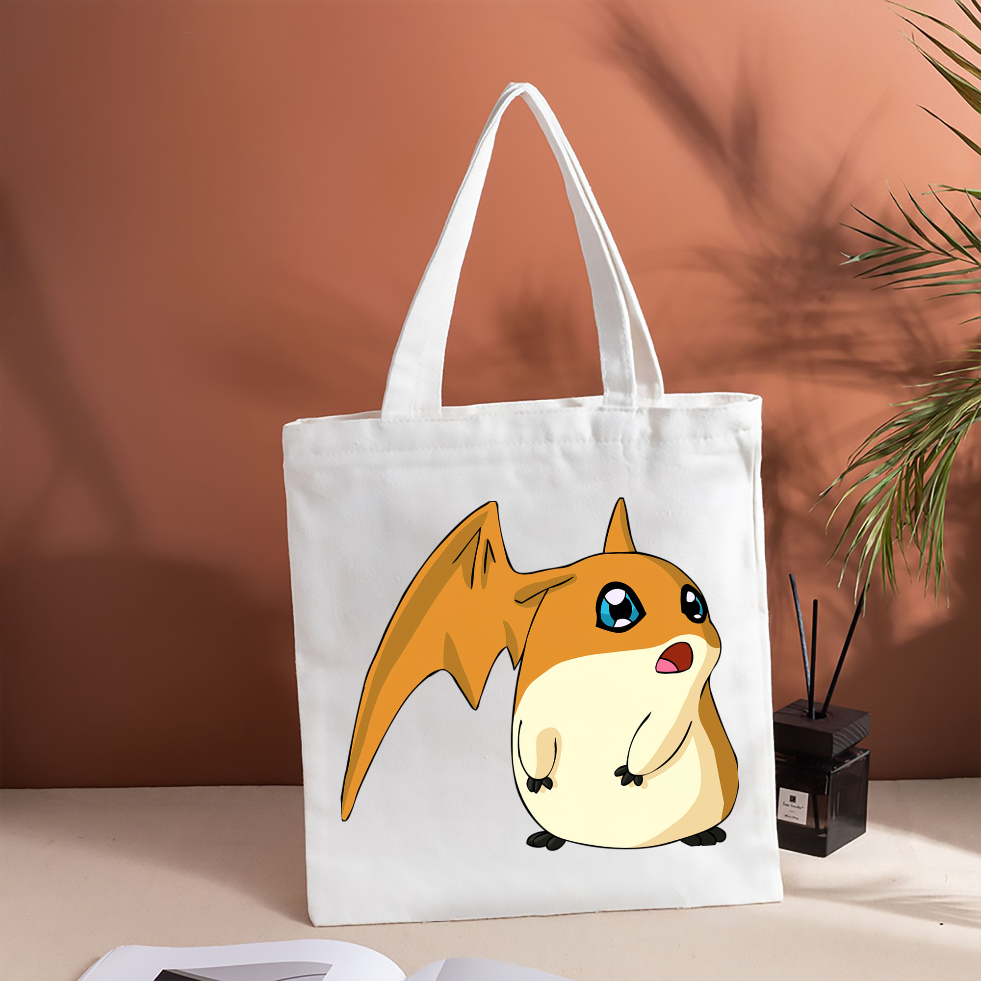 Digimon デジタルモンスター/デジモン 縦型キャンバス生地手提げバッグ　トートバッグ