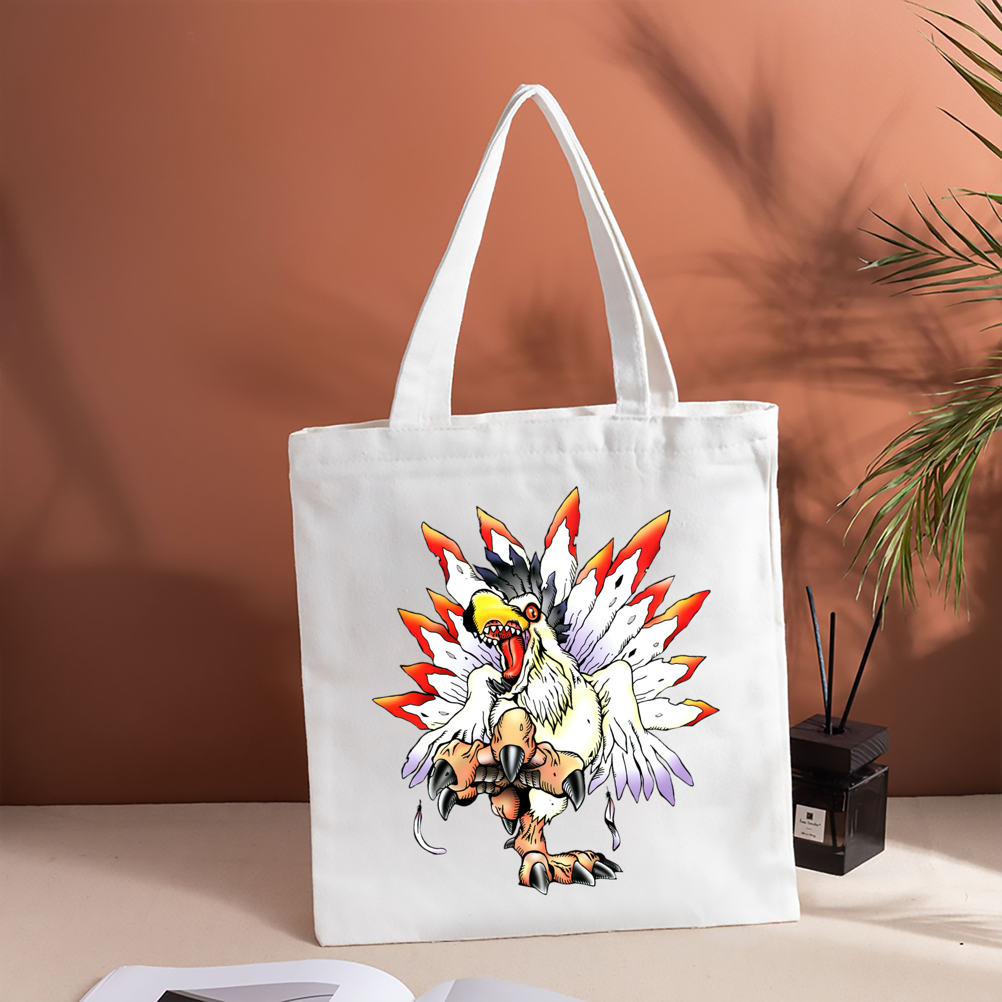 Digimon デジタルモンスター/デジモン 縦型キャンバス生地手提げバッグ　トートバッグ