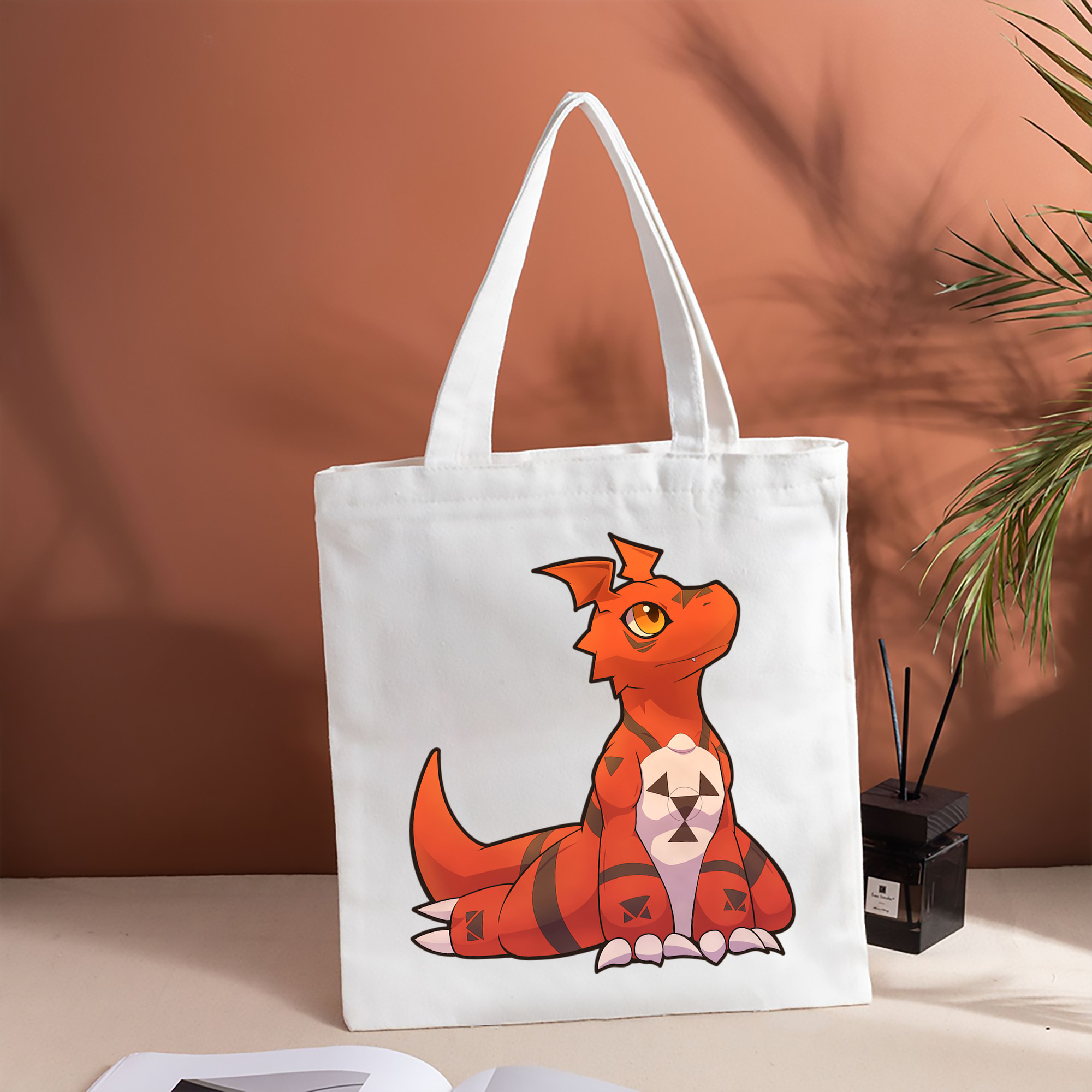 Digimon デジタルモンスター/デジモン 縦型キャンバス生地手提げバッグ　トートバッグ