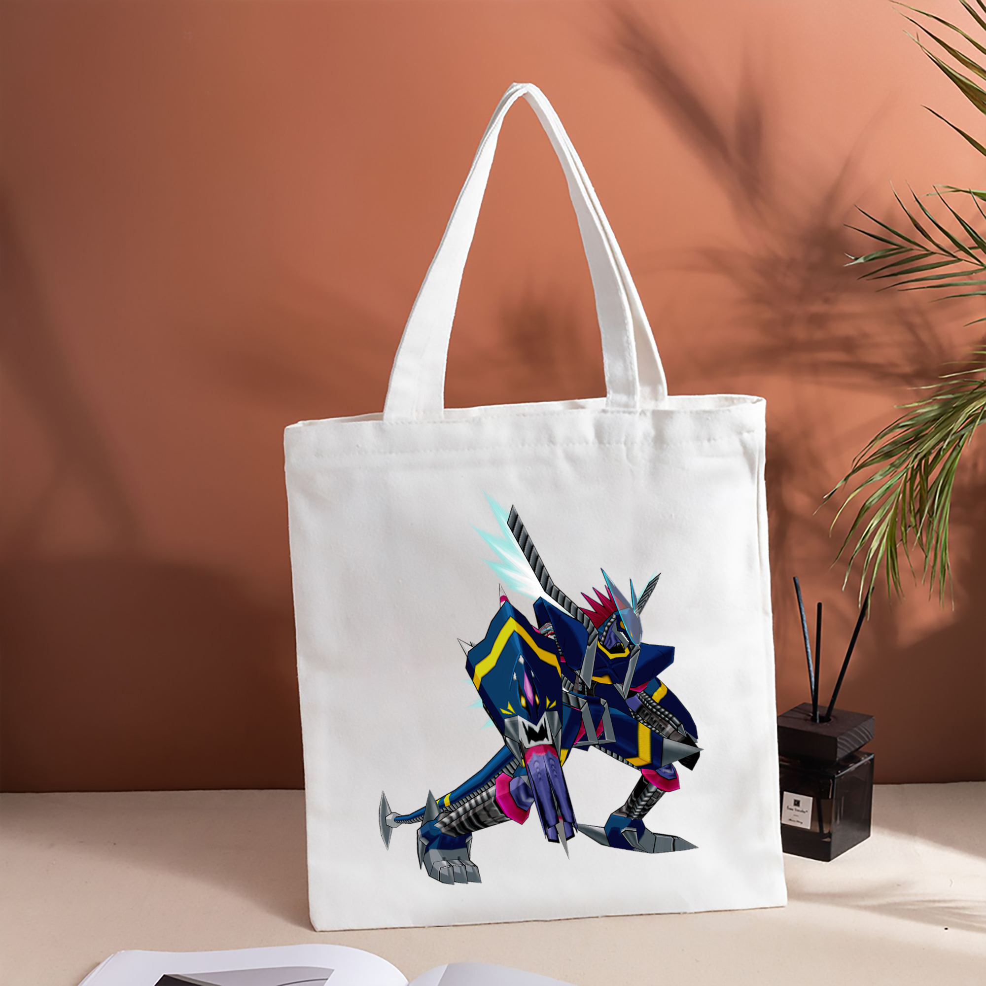Digimon デジタルモンスター/デジモン 縦型キャンバス生地手提げバッグ　トートバッグ