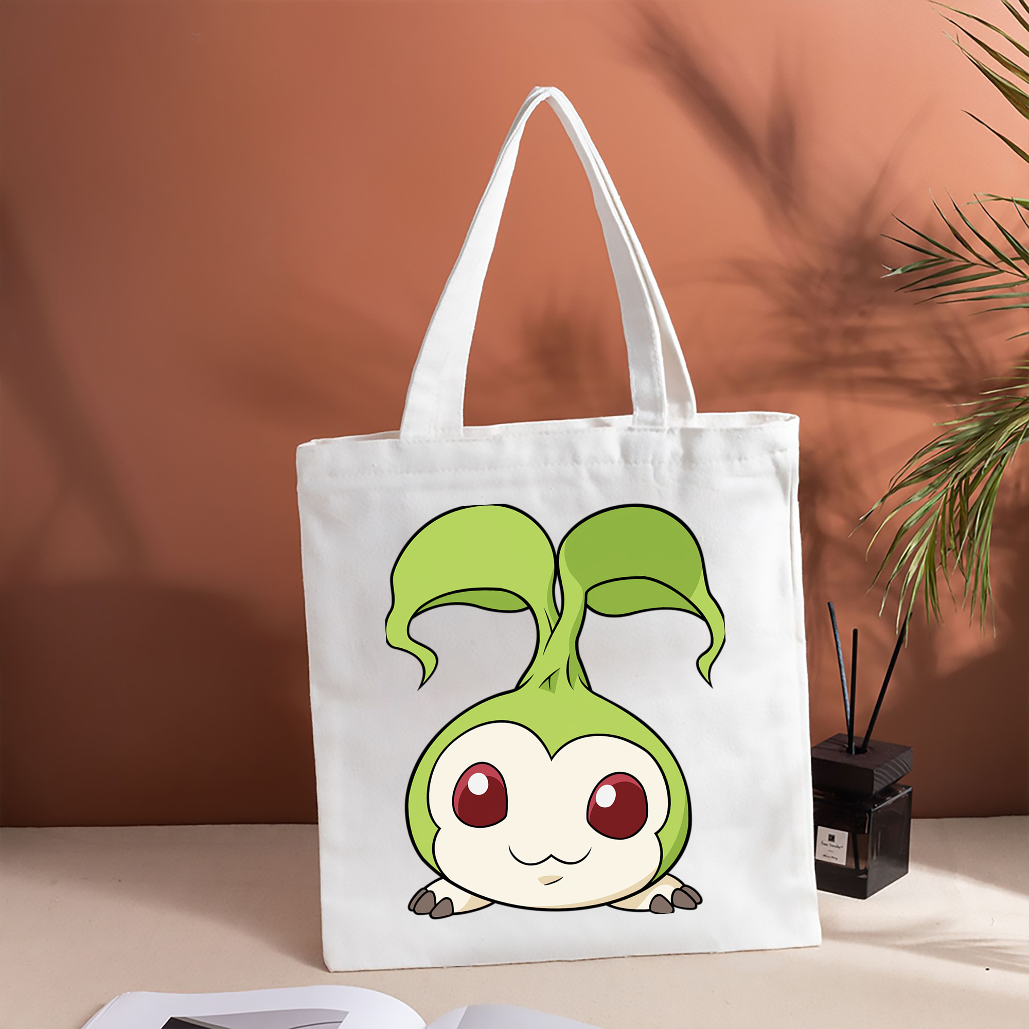 Digimon デジタルモンスター/デジモン 縦型キャンバス生地手提げバッグ　トートバッグ