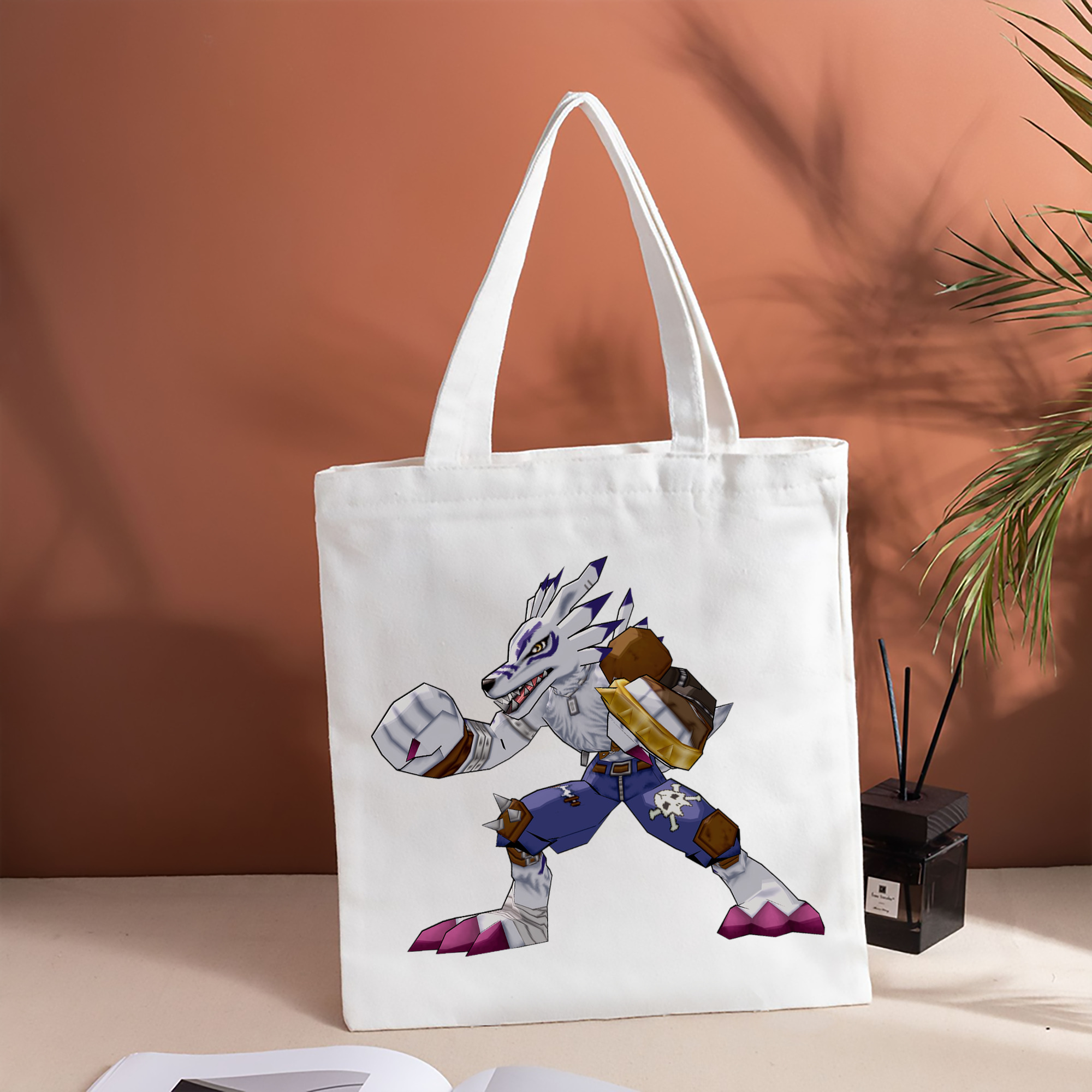 Digimon デジタルモンスター/デジモン 縦型キャンバス生地手提げバッグ　トートバッグ