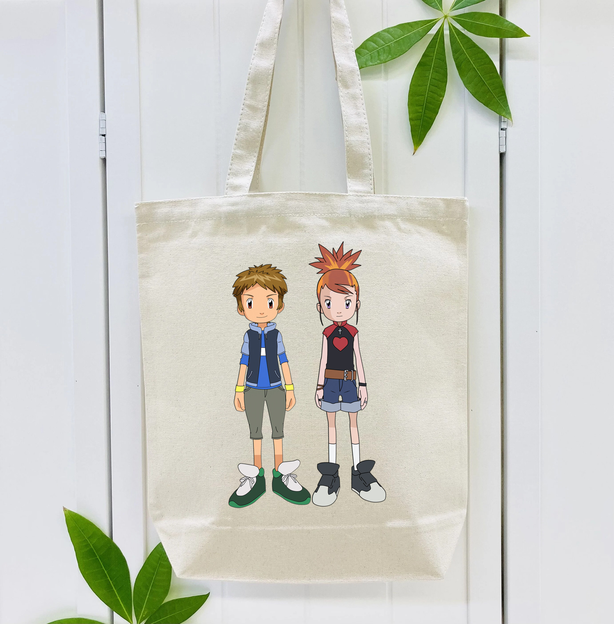 Digimon デジタルモンスター/デジモン 縦型キャンバス生地手提げバッグ　トートバッグ