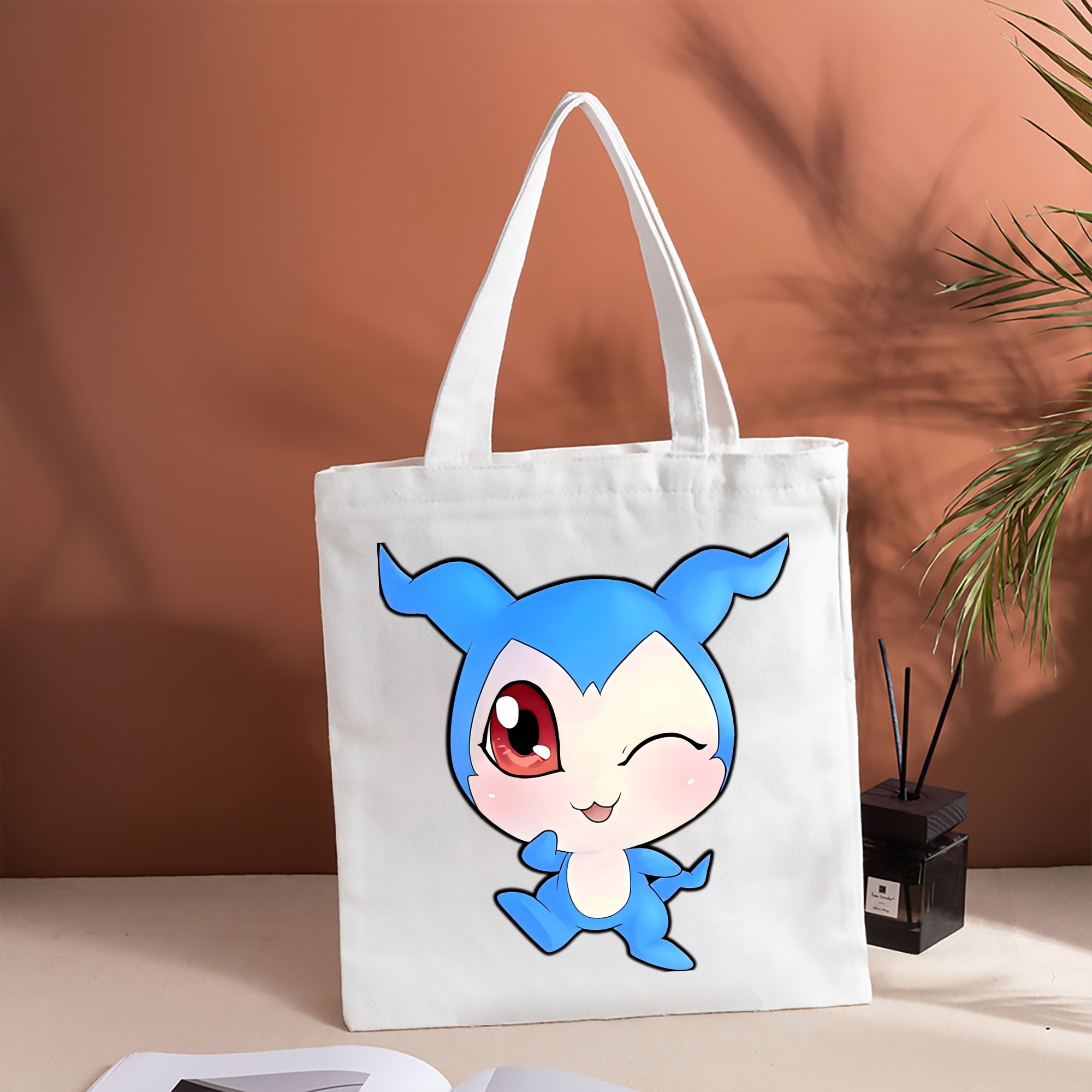 Digimon デジタルモンスター/デジモン 縦型キャンバス生地手提げバッグ　トートバッグ