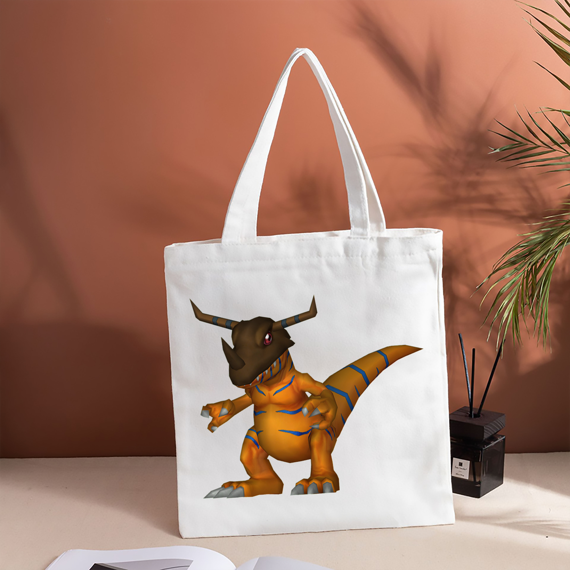Digimon デジタルモンスター/デジモン 縦型キャンバス生地手提げバッグ　トートバッグ