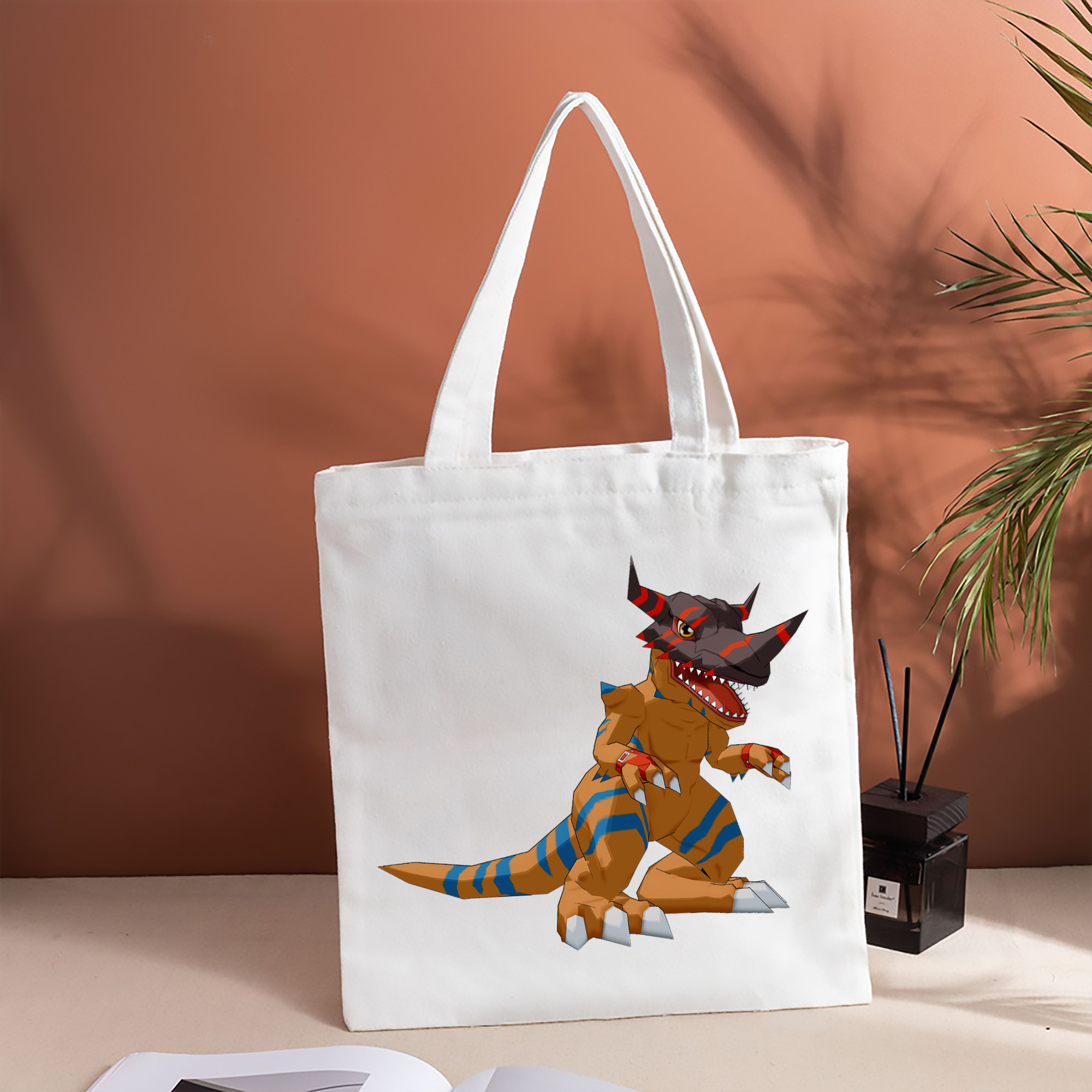 Digimon デジタルモンスター/デジモン 縦型キャンバス生地手提げバッグ　トートバッグ