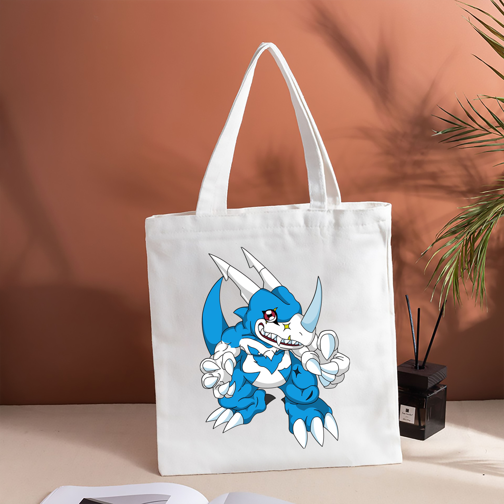 Digimon デジタルモンスター/デジモン 縦型キャンバス生地手提げバッグ　トートバッグ