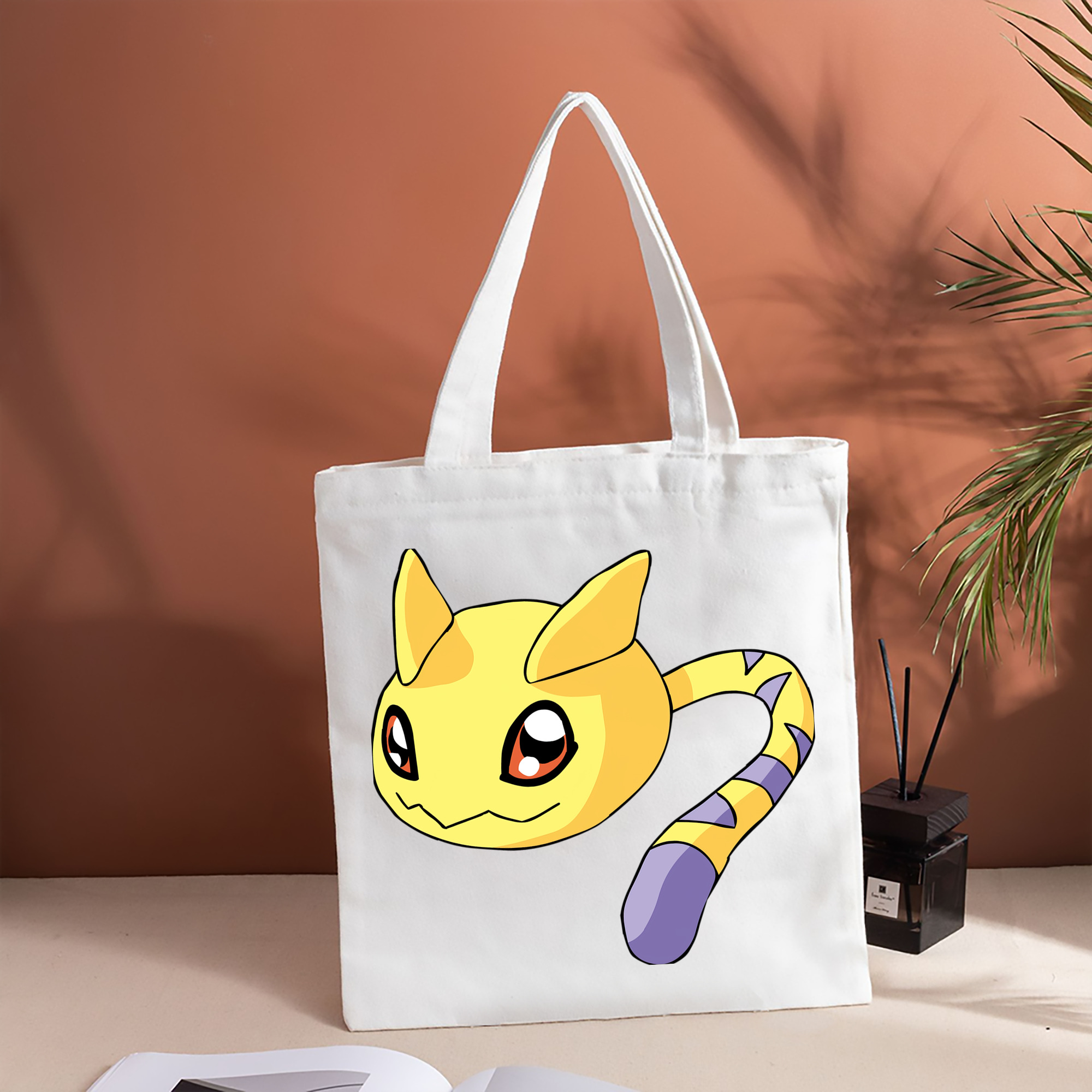 Digimon デジタルモンスター/デジモン 縦型キャンバス生地手提げバッグ　トートバッグ