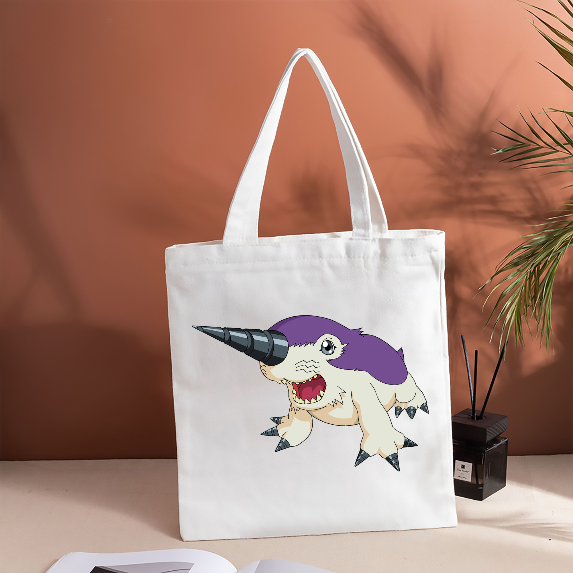 Digimon デジタルモンスター/デジモン 縦型キャンバス生地手提げバッグ　トートバッグ