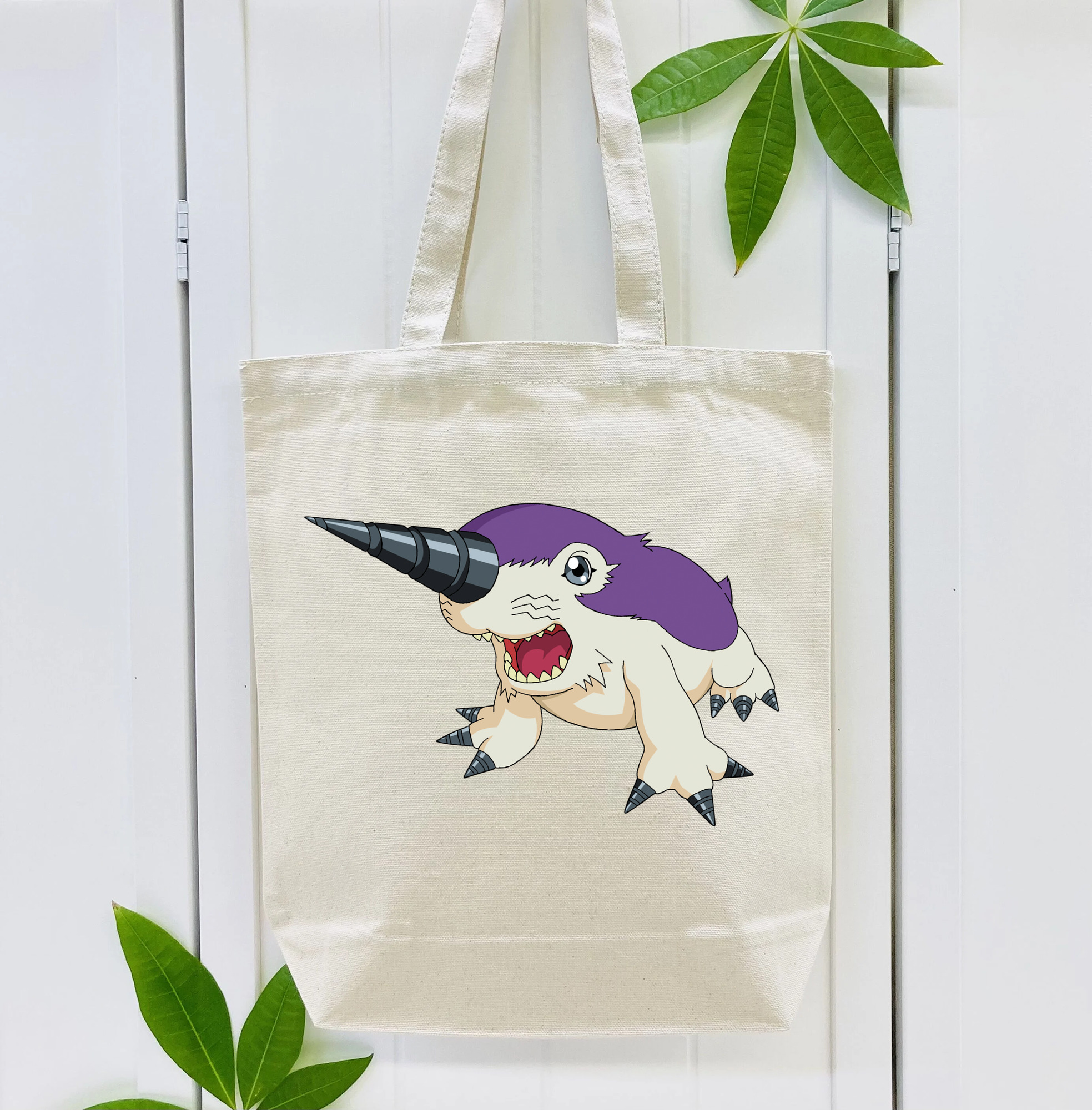 Digimon デジタルモンスター/デジモン 縦型キャンバス生地手提げバッグ　トートバッグ