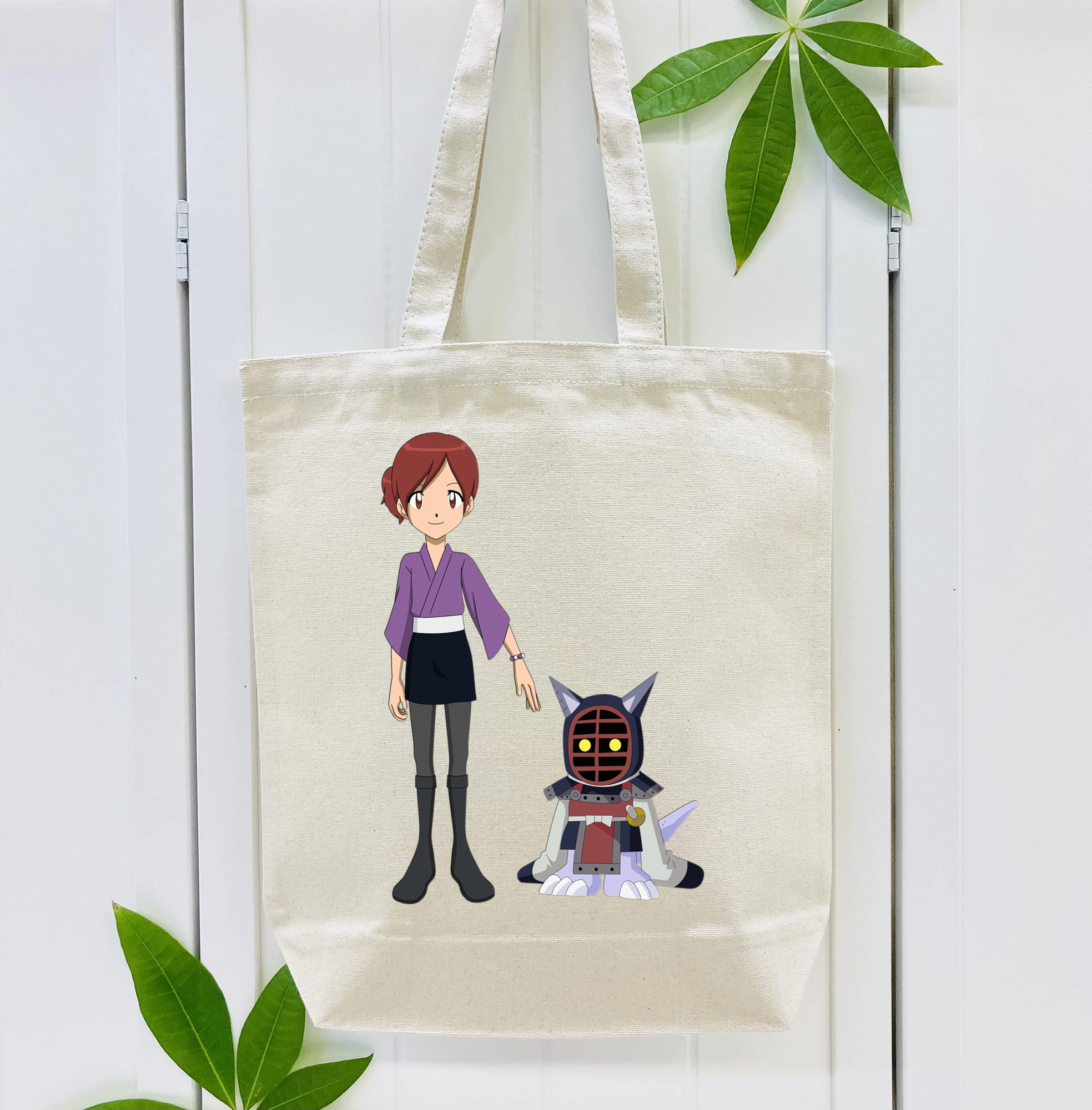 Digimon デジタルモンスター/デジモン 縦型キャンバス生地手提げバッグ　トートバッグ