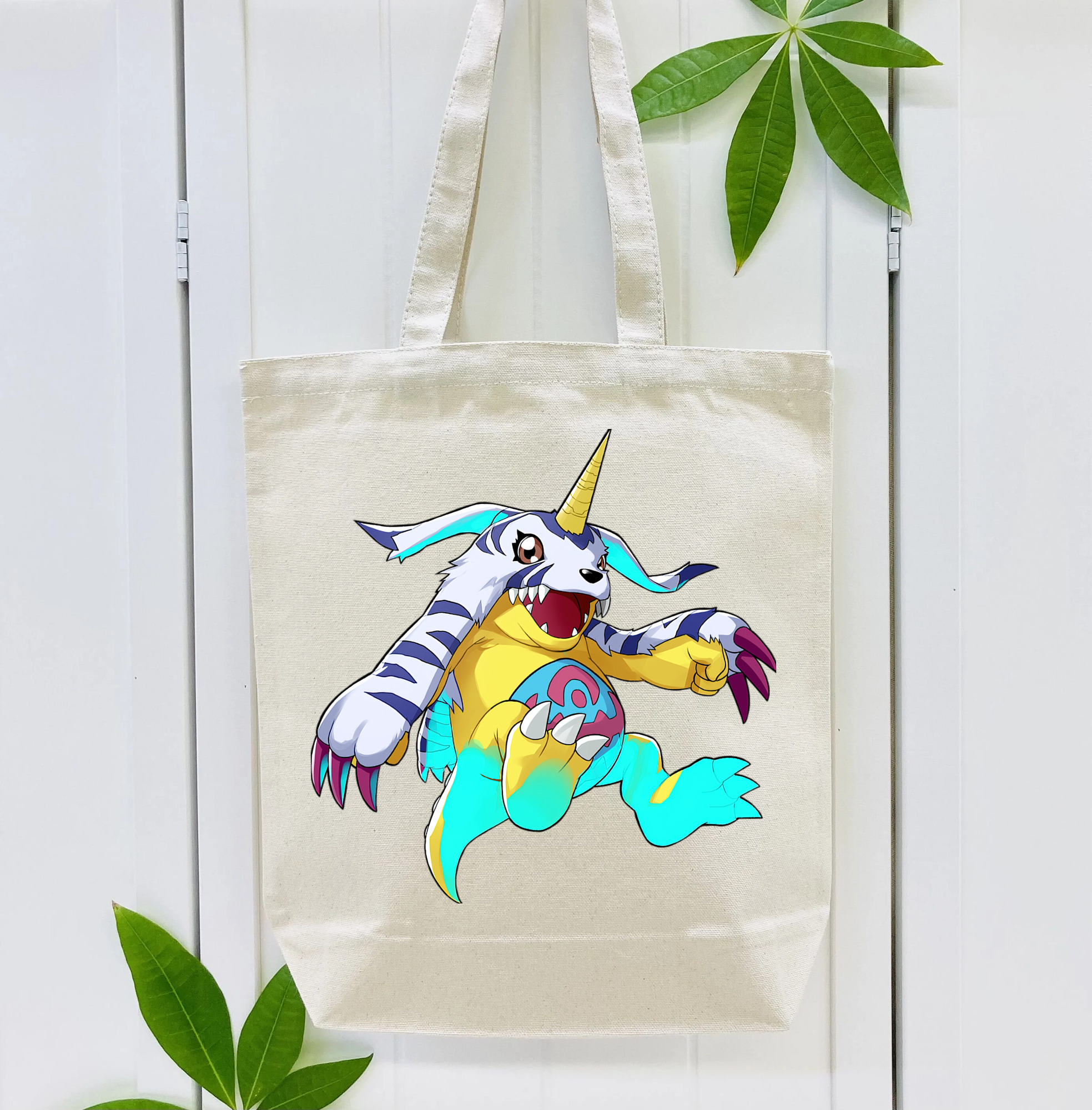 Digimon デジタルモンスター/デジモン 縦型キャンバス生地手提げバッグ　トートバッグ