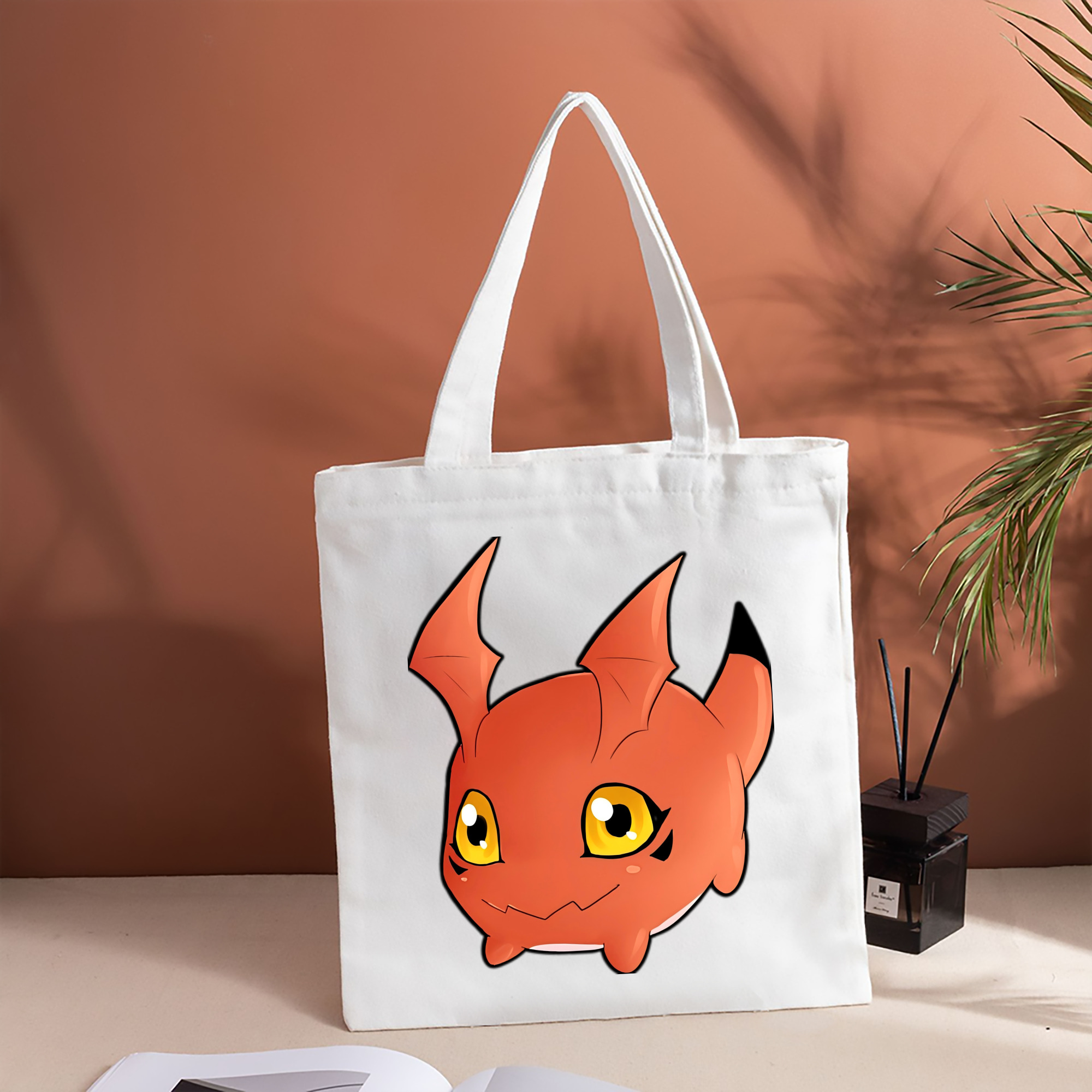 Digimon デジタルモンスター/デジモン 縦型キャンバス生地手提げバッグ　トートバッグ