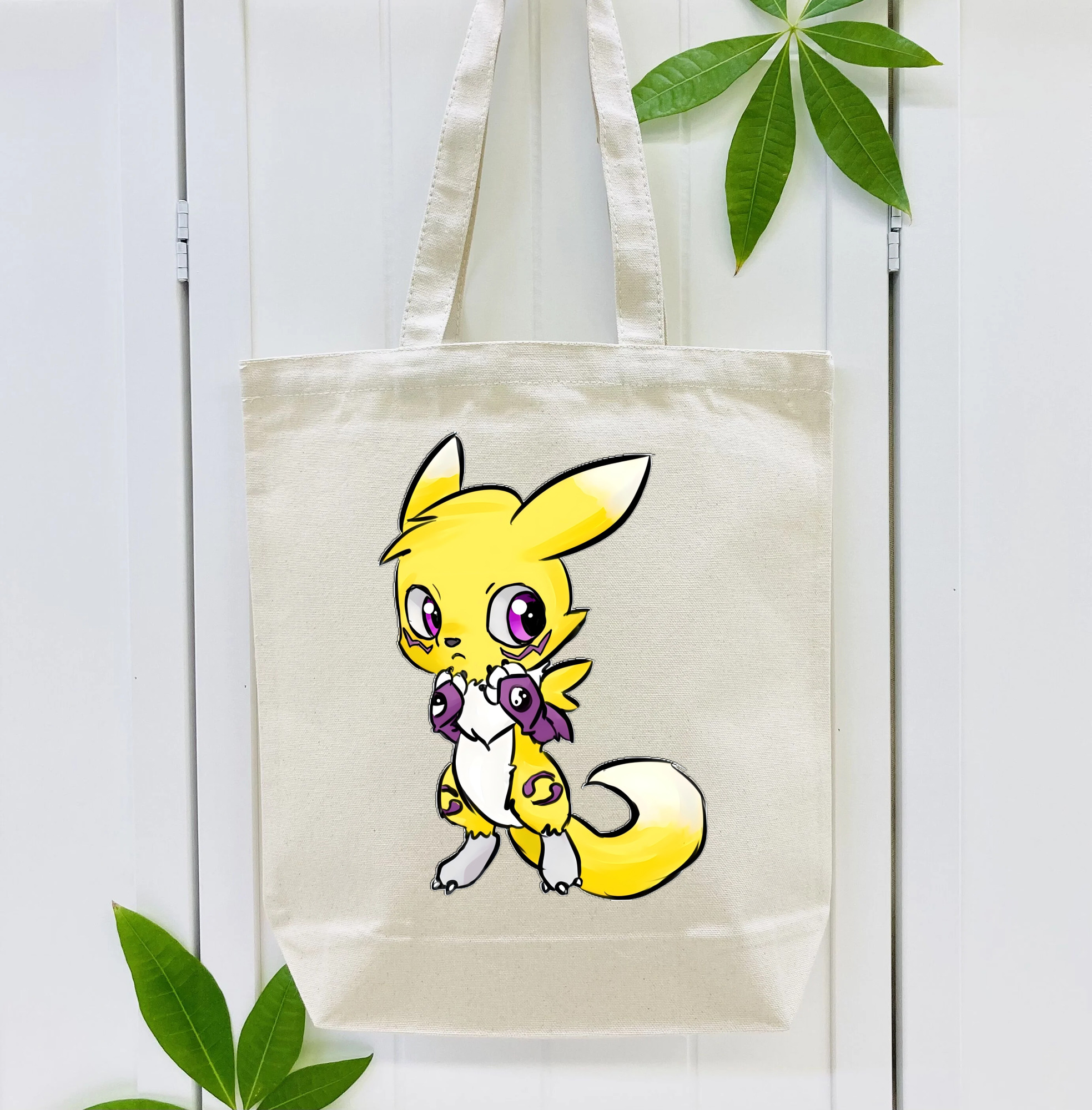 Digimon デジタルモンスター/デジモン 縦型キャンバス生地手提げバッグ　トートバッグ