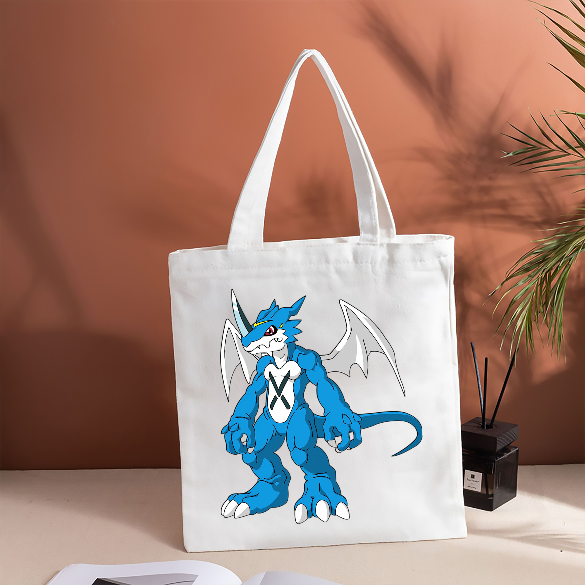 Digimon デジタルモンスター/デジモン 縦型キャンバス生地手提げバッグ　トートバッグ