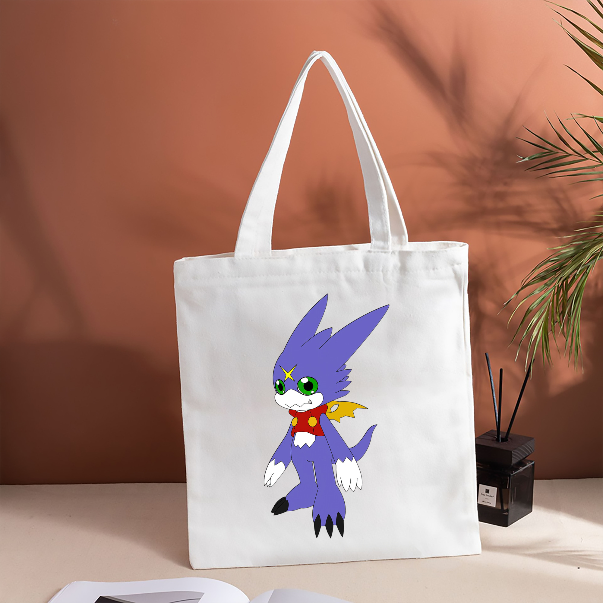 Digimon デジタルモンスター/デジモン 縦型キャンバス生地手提げバッグ　トートバッグ