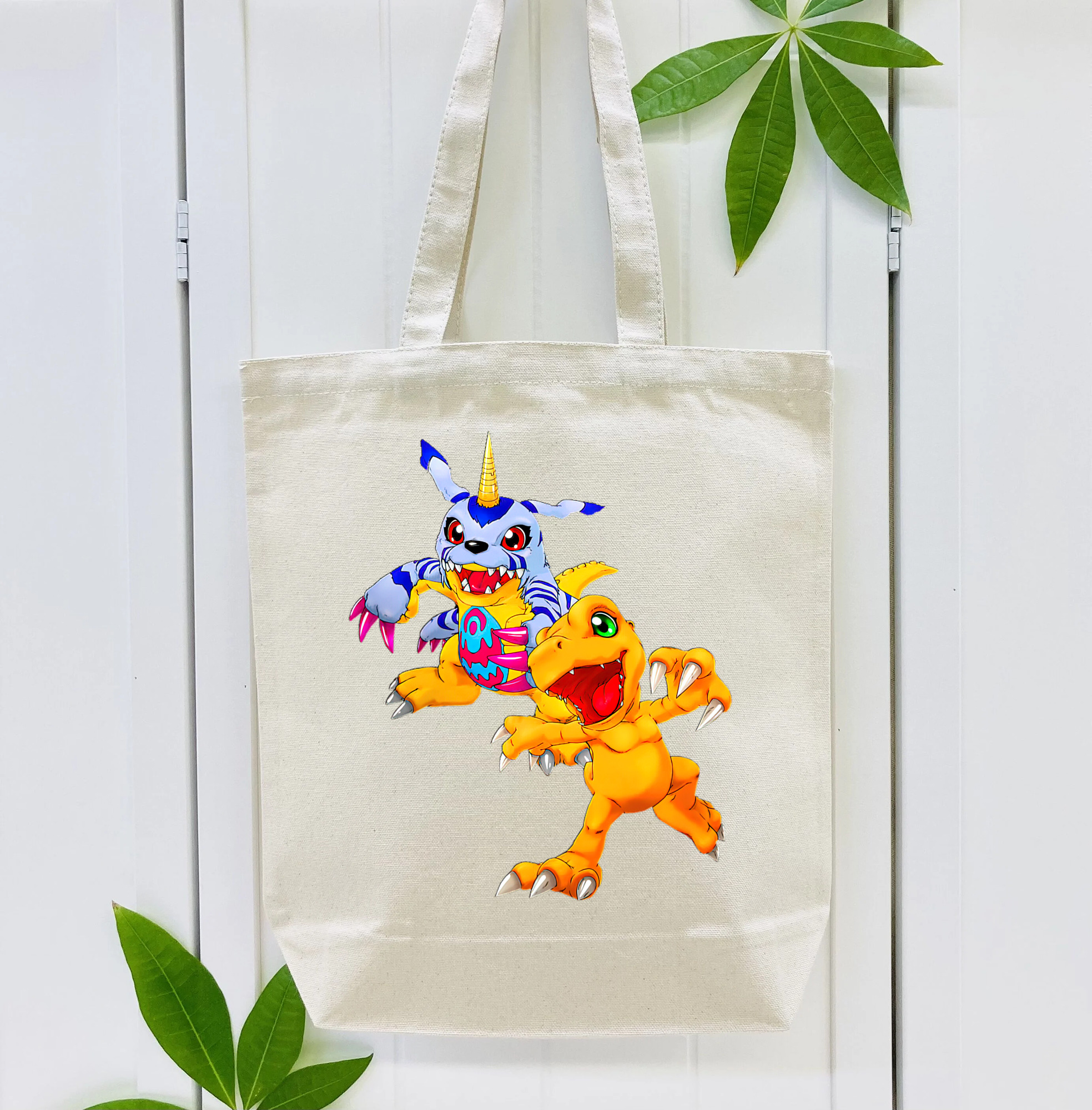 Digimon デジタルモンスター/デジモン 縦型キャンバス生地手提げバッグ　トートバッグ