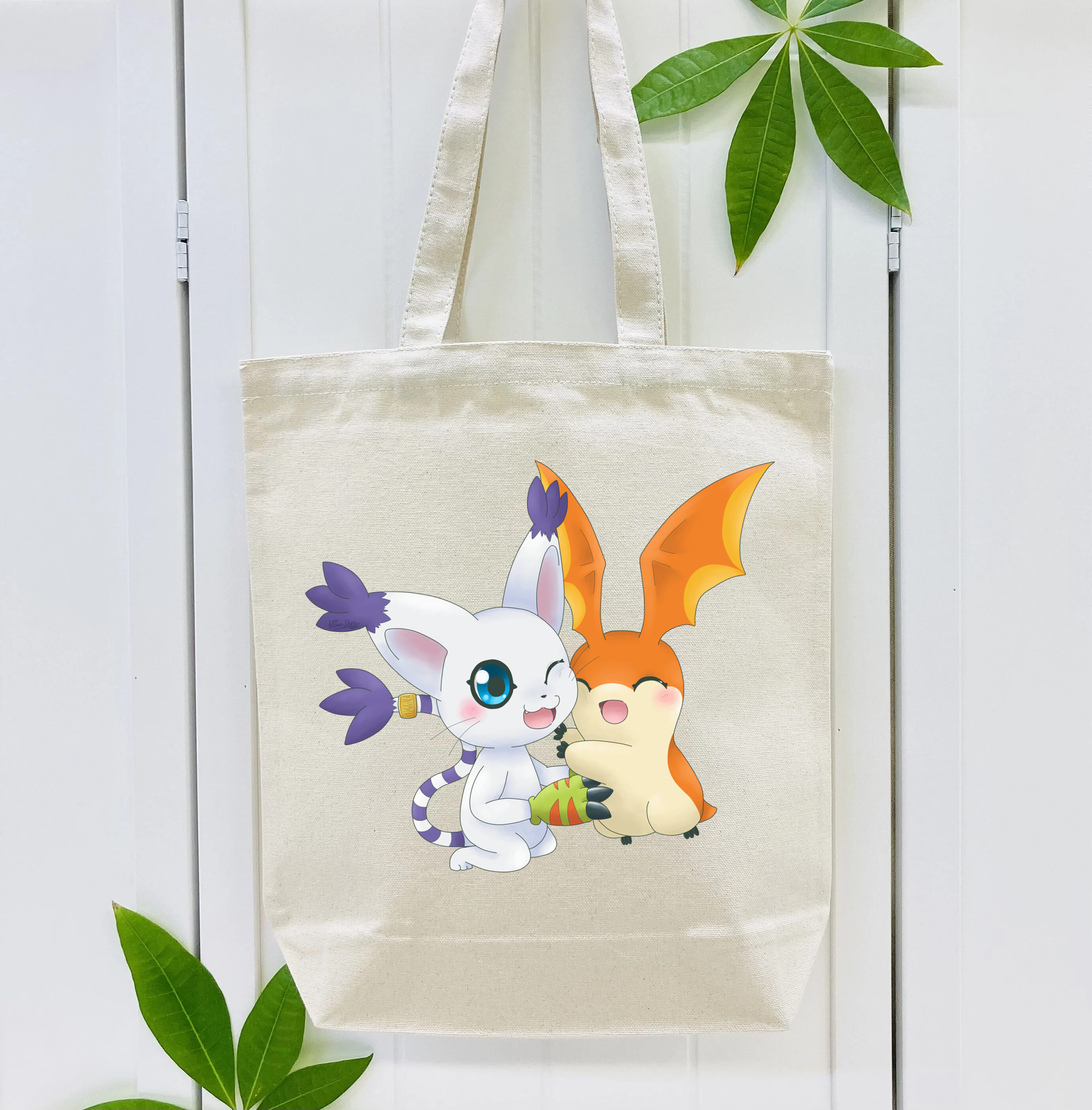 Digimon デジタルモンスター/デジモン 縦型キャンバス生地手提げバッグ　トートバッグ