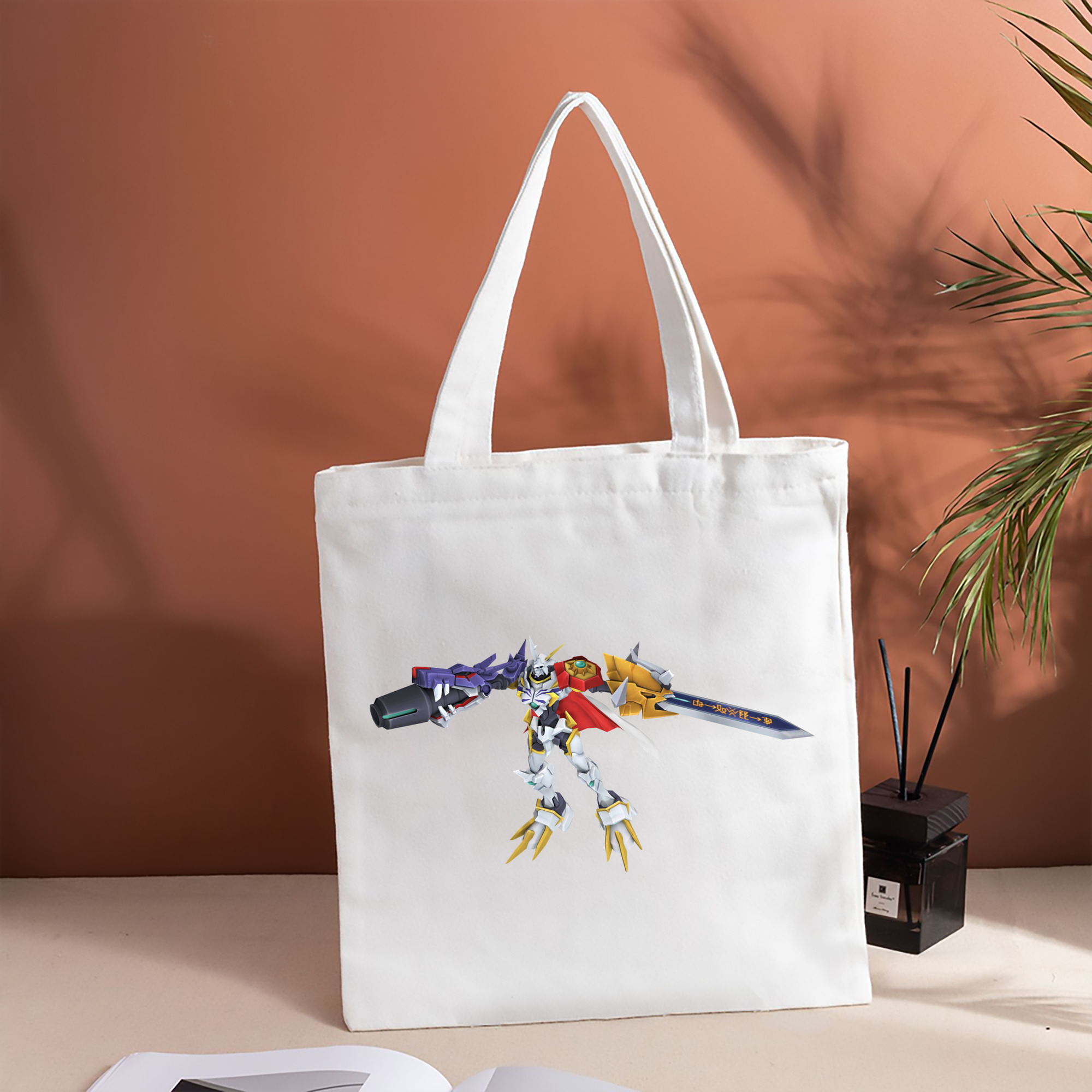 Digimon デジタルモンスター/デジモン 縦型キャンバス生地手提げバッグ　トートバッグ
