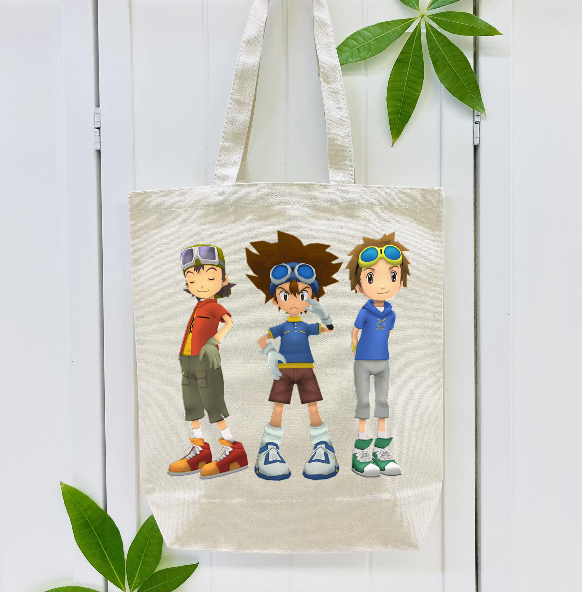 Digimon デジタルモンスター/デジモン 縦型キャンバス生地手提げバッグ　トートバッグ