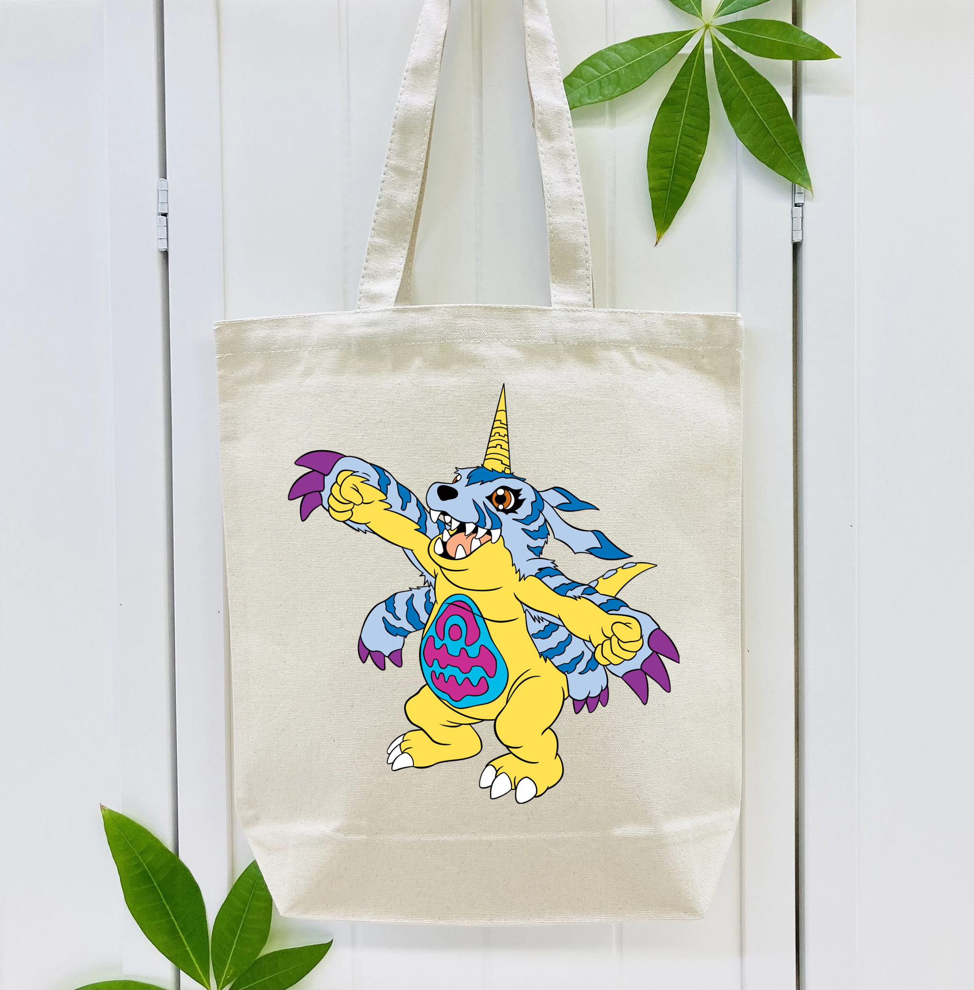 Digimon デジタルモンスター/デジモン 縦型キャンバス生地手提げバッグ　トートバッグ