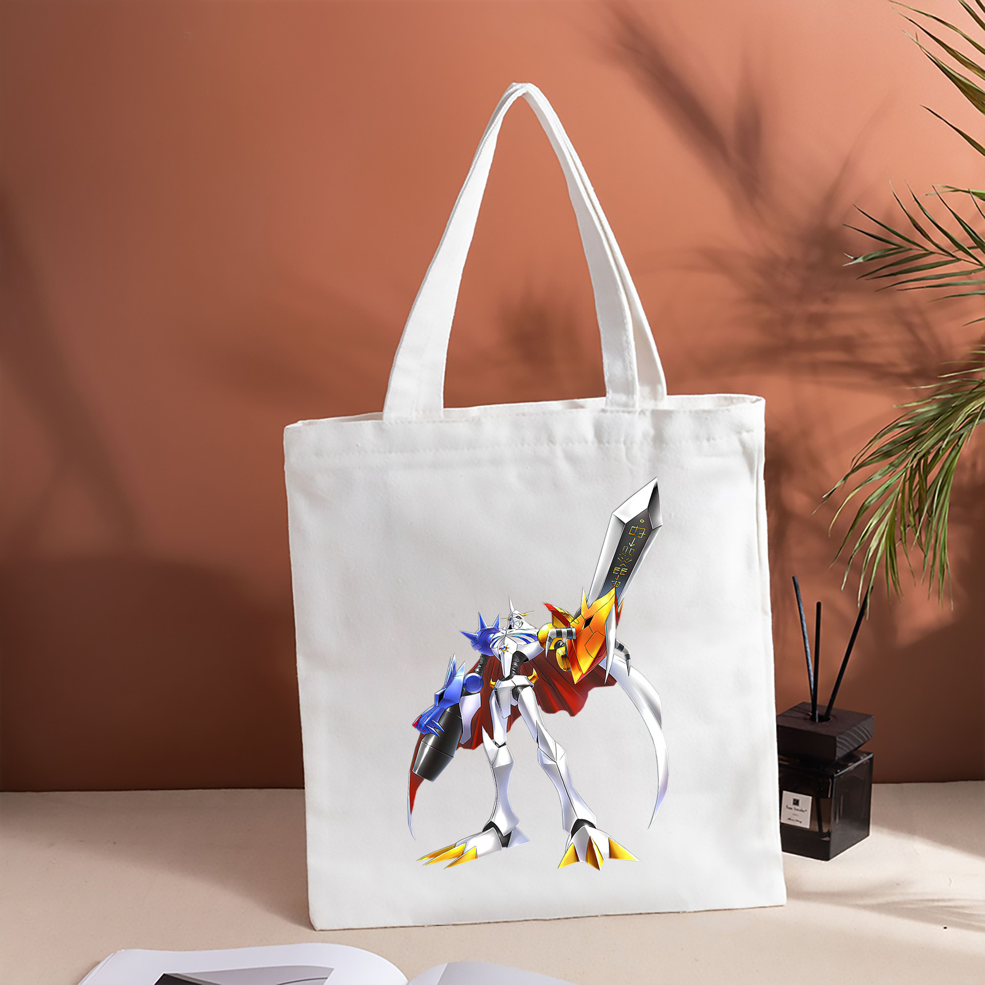 Digimon デジタルモンスター/デジモン 縦型キャンバス生地手提げバッグ　トートバッグ