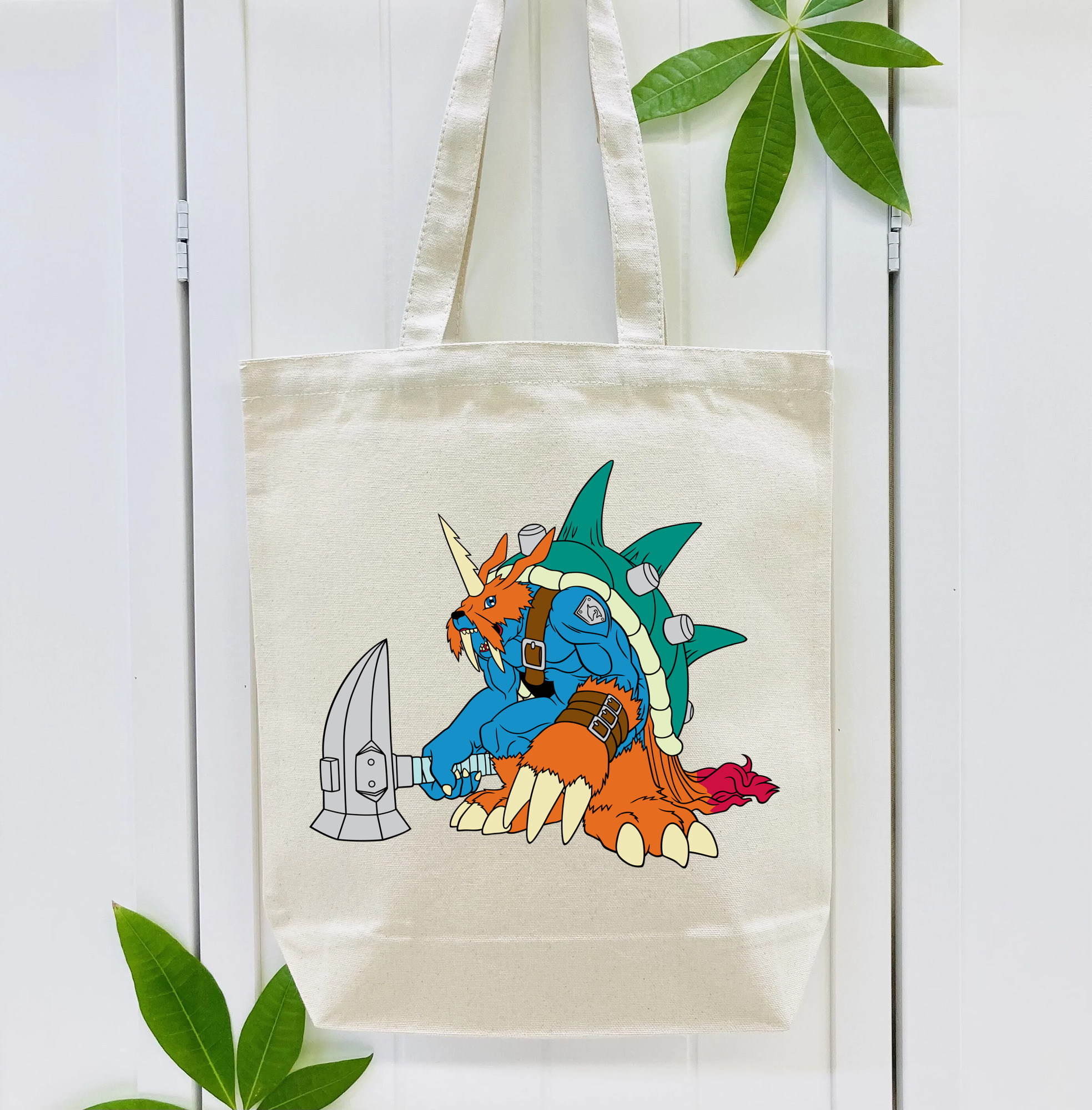 Digimon デジタルモンスター/デジモン 縦型キャンバス生地手提げバッグ　トートバッグ