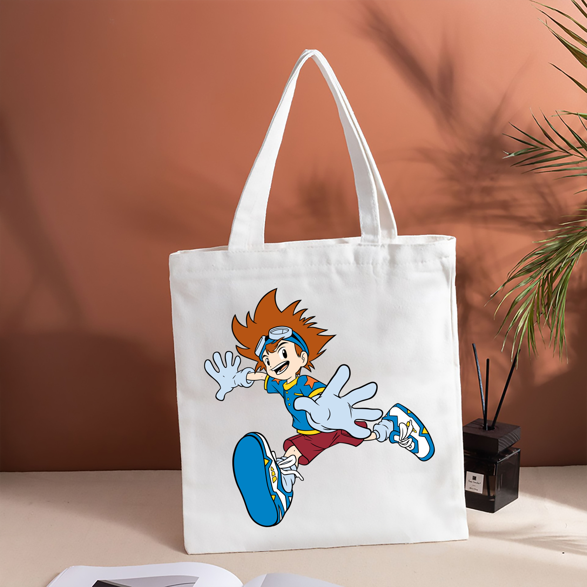 Digimon デジタルモンスター/デジモン 縦型キャンバス生地手提げバッグ　トートバッグ
