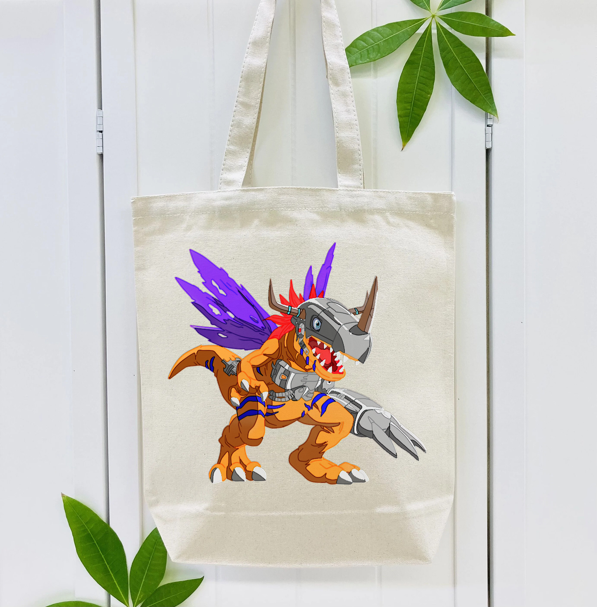 Digimon デジタルモンスター/デジモン 縦型キャンバス生地手提げバッグ　トートバッグ