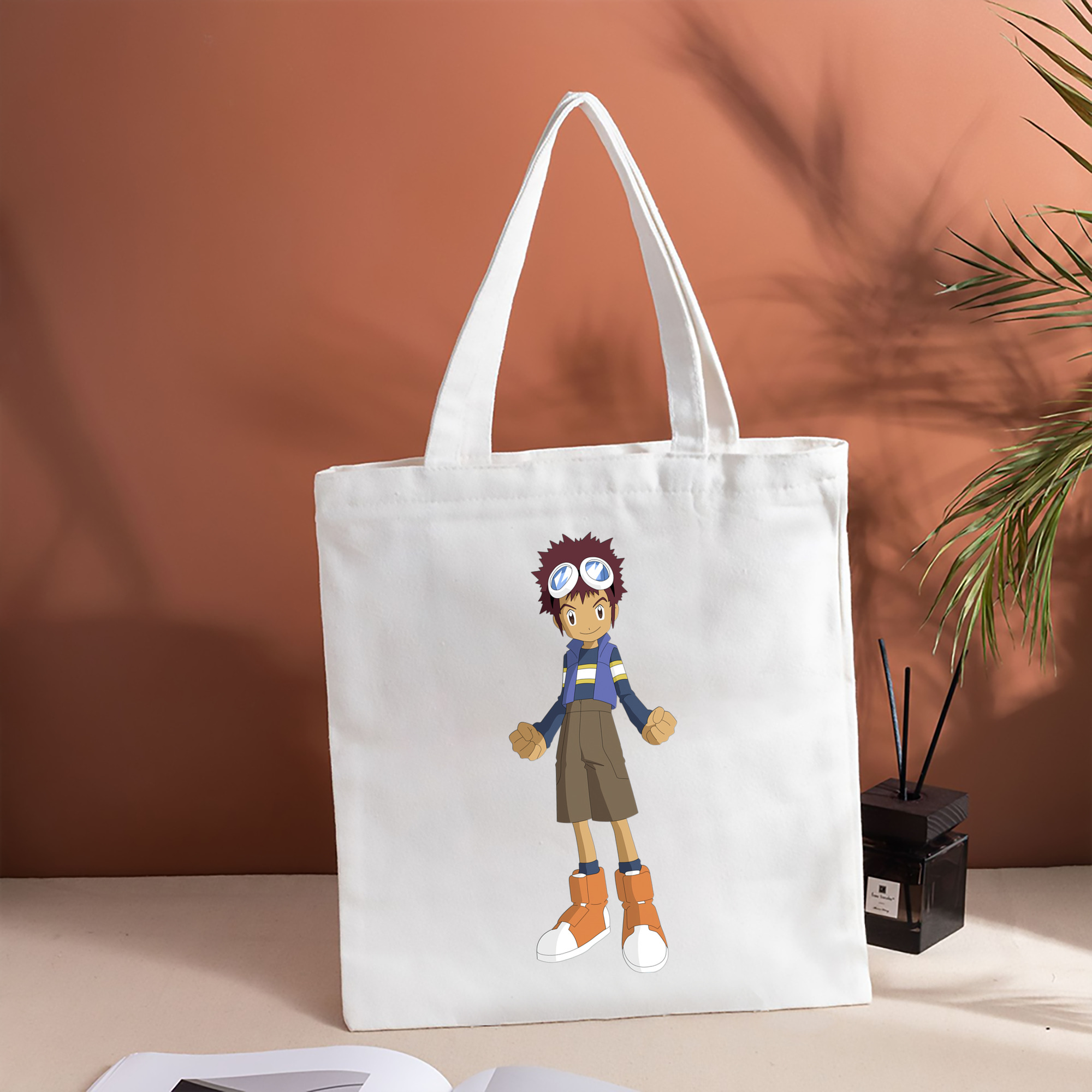 Digimon デジタルモンスター/デジモン 縦型キャンバス生地手提げバッグ　トートバッグ