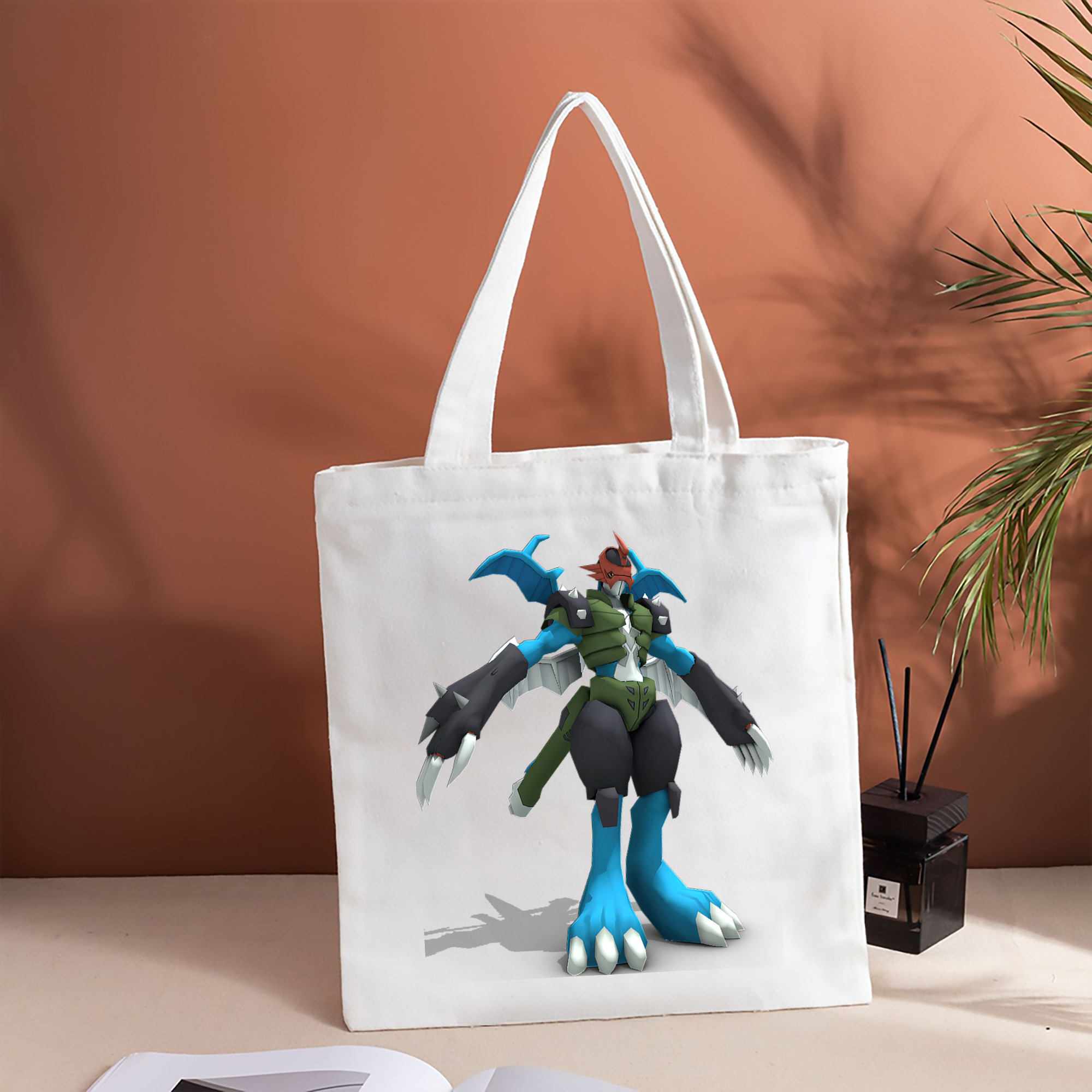 Digimon デジタルモンスター/デジモン 縦型キャンバス生地手提げバッグ　トートバッグ