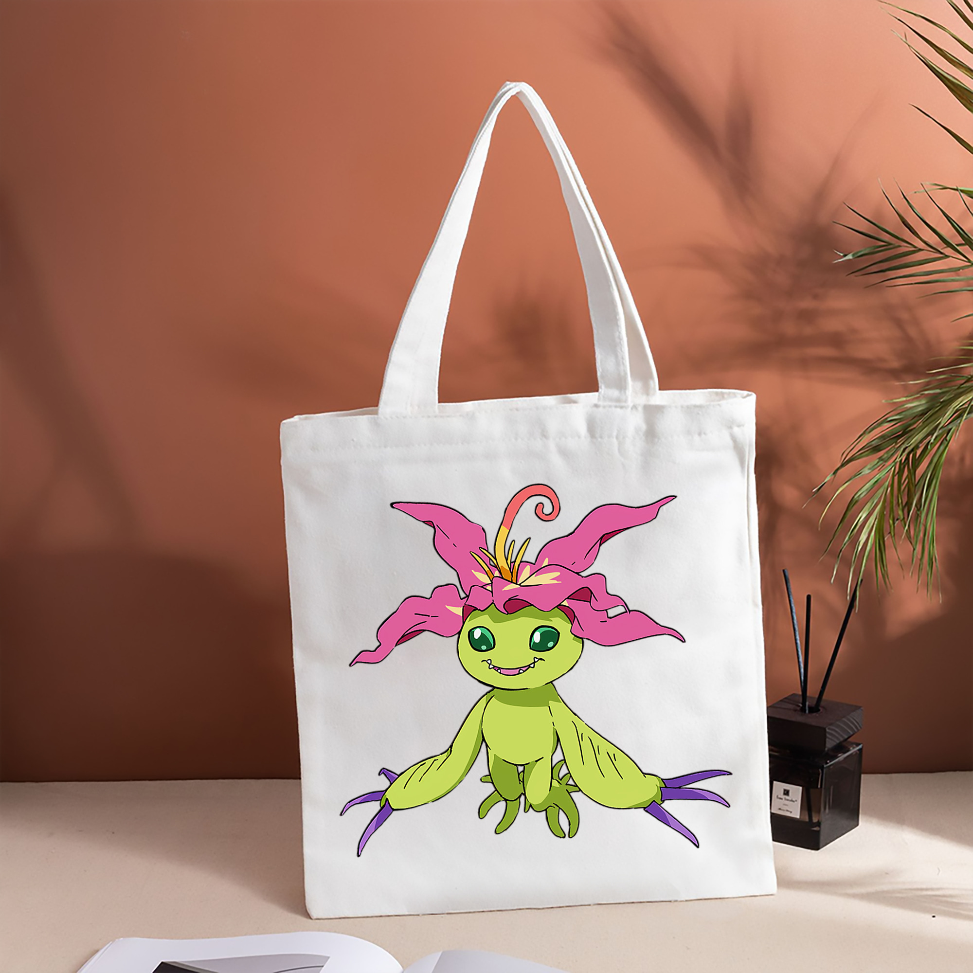 Digimon デジタルモンスター/デジモン 縦型キャンバス生地手提げバッグ　トートバッグ