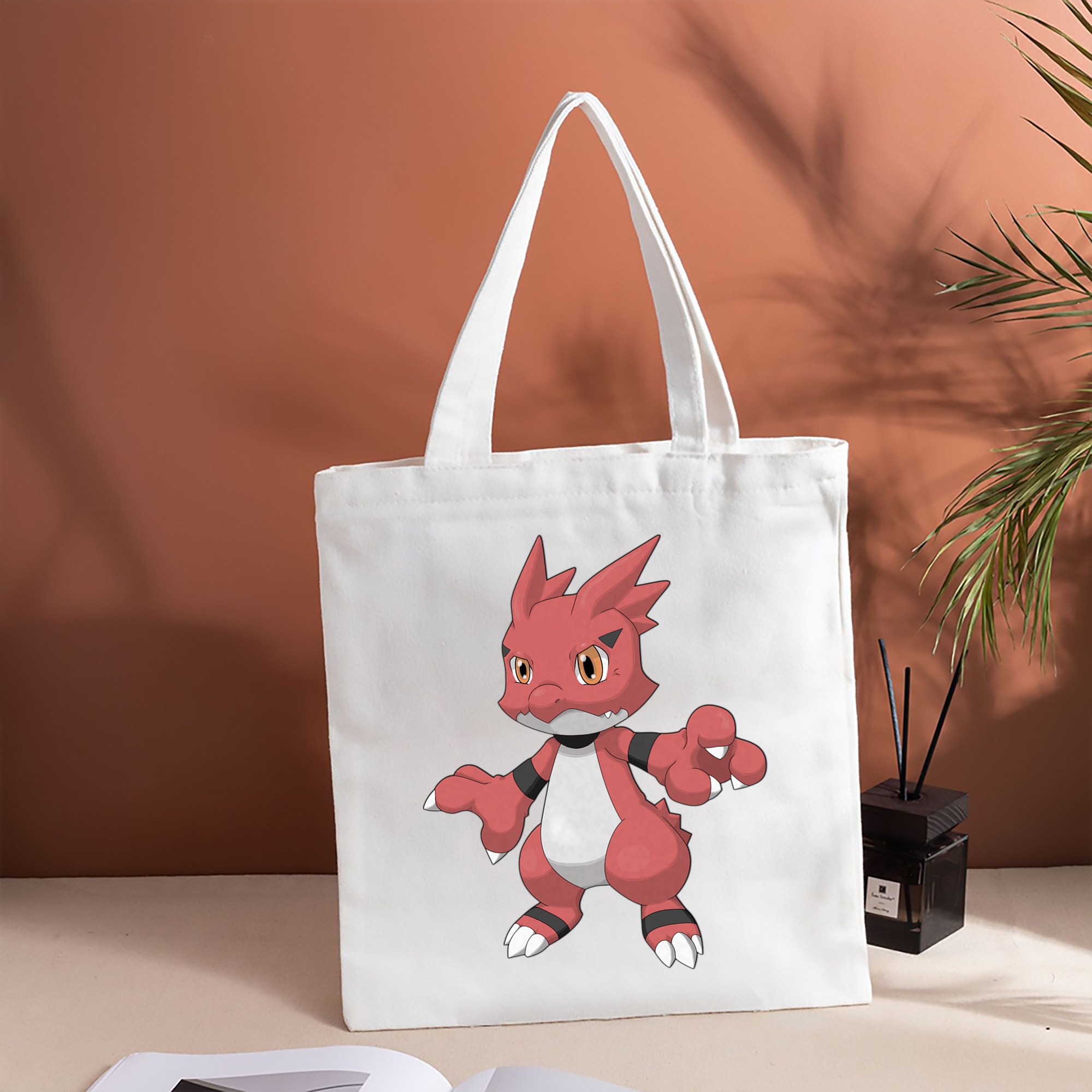 Digimon デジタルモンスター/デジモン 縦型キャンバス生地手提げバッグ　トートバッグ