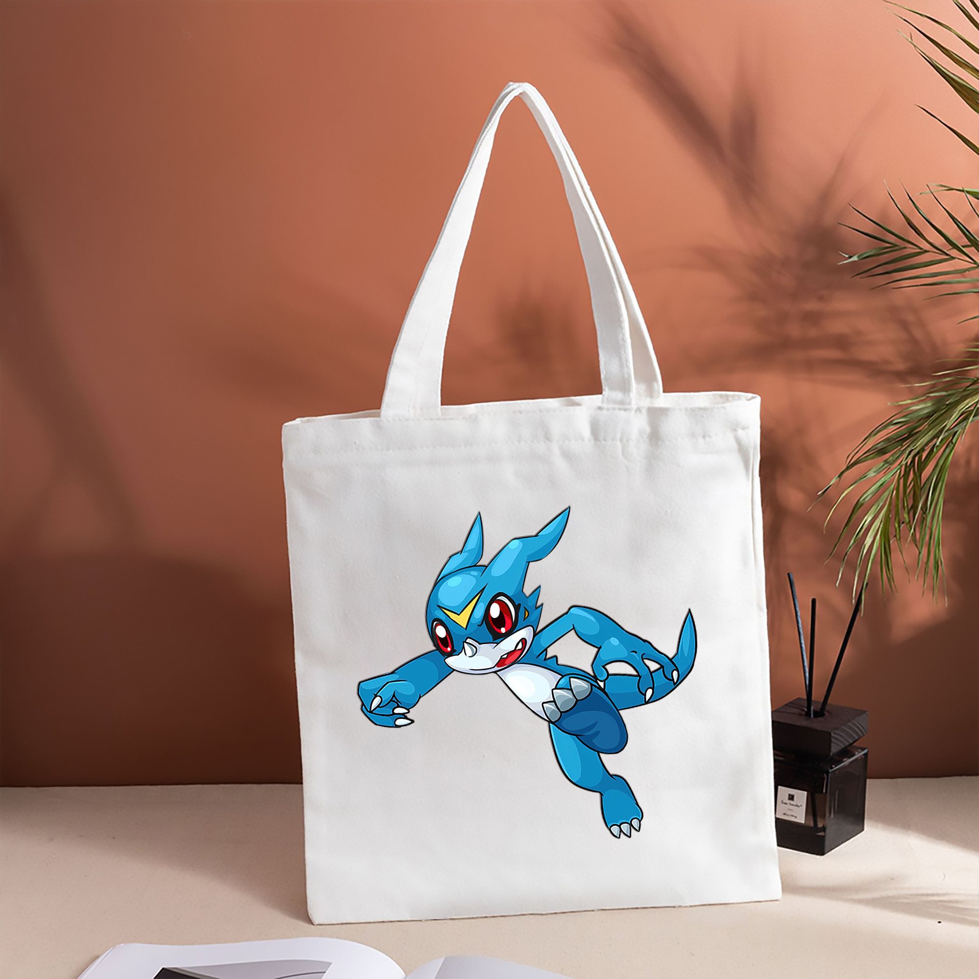 Digimon デジタルモンスター/デジモン 縦型キャンバス生地手提げバッグ　トートバッグ