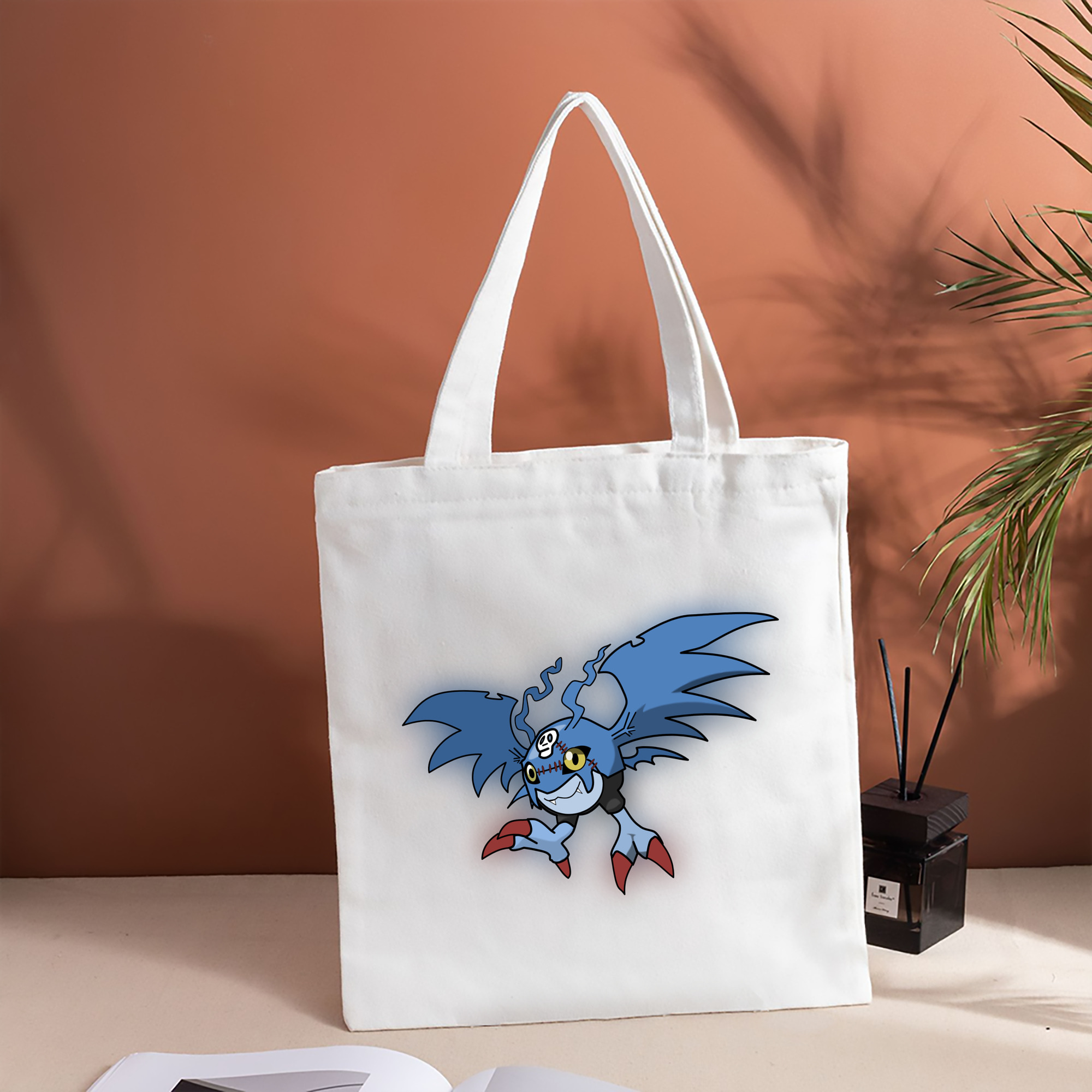 Digimon デジタルモンスター/デジモン 縦型キャンバス生地手提げバッグ　トートバッグ