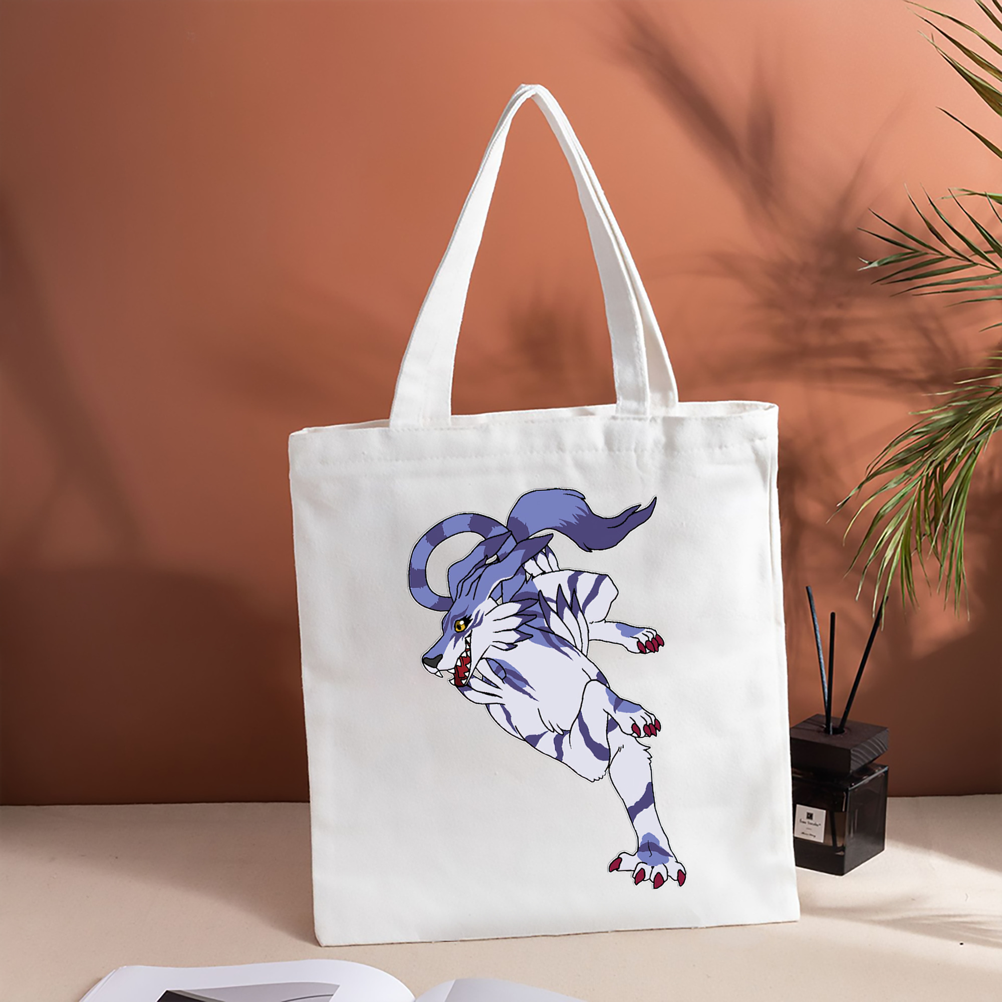 Digimon デジタルモンスター/デジモン 縦型キャンバス生地手提げバッグ　トートバッグ