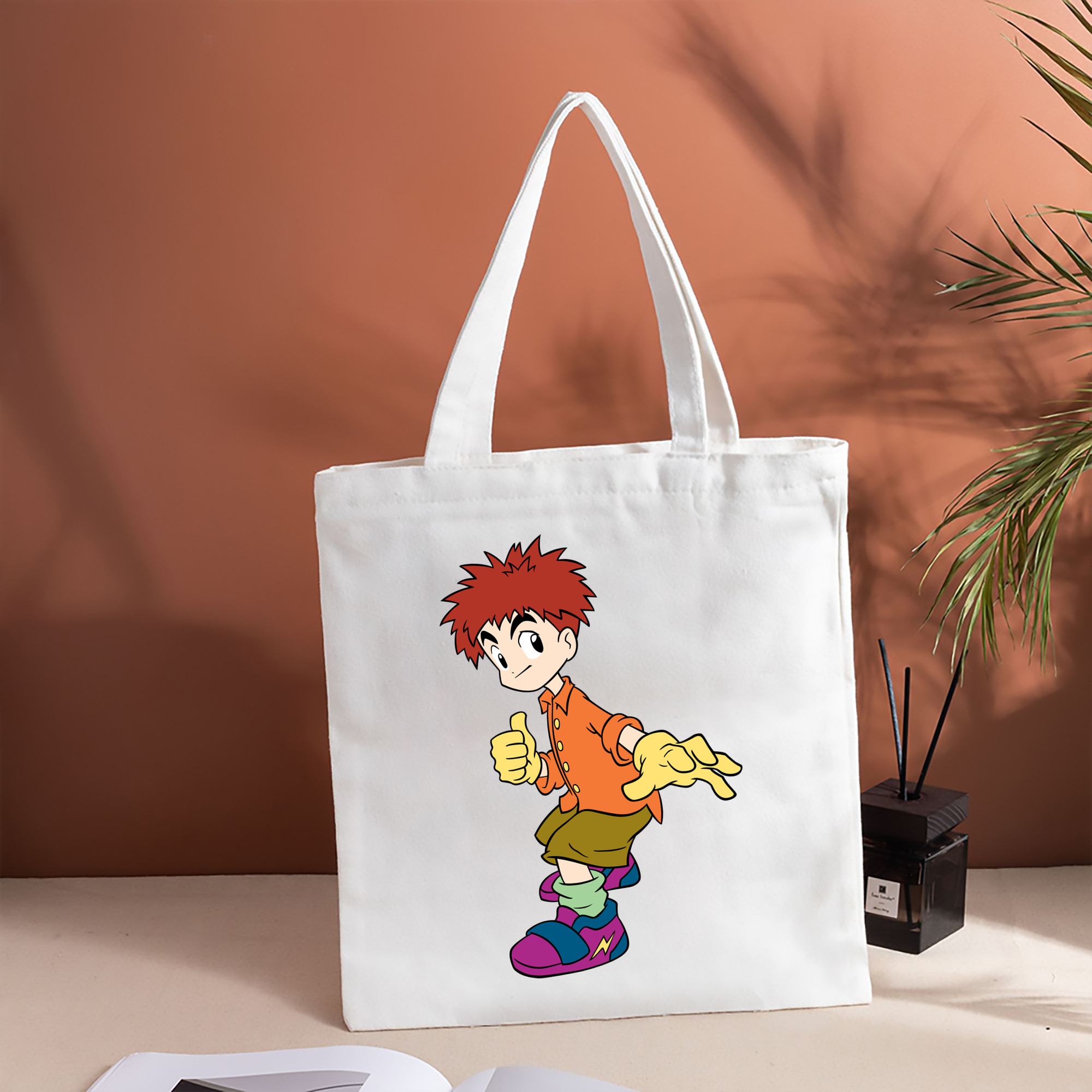 Digimon デジタルモンスター/デジモン 縦型キャンバス生地手提げバッグ　トートバッグ