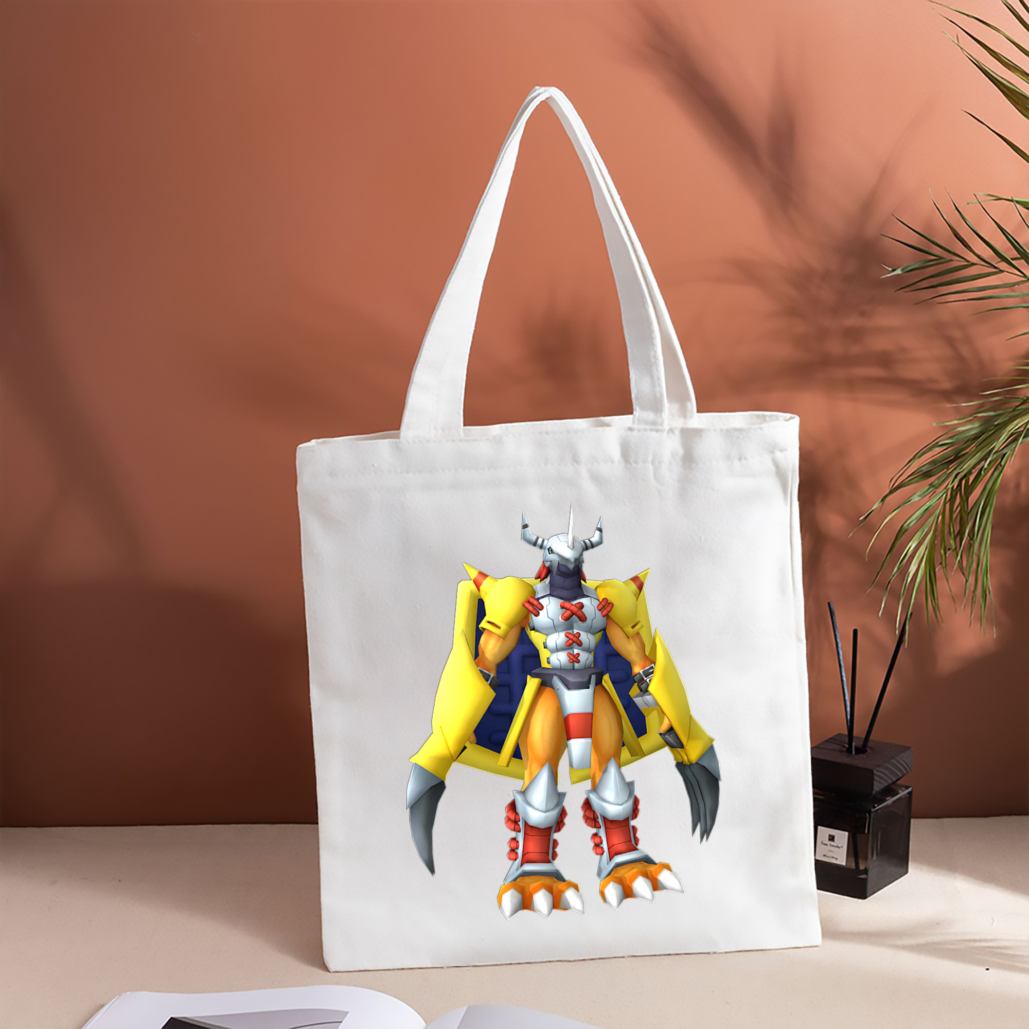 Digimon デジタルモンスター/デジモン 縦型キャンバス生地手提げバッグ　トートバッグ