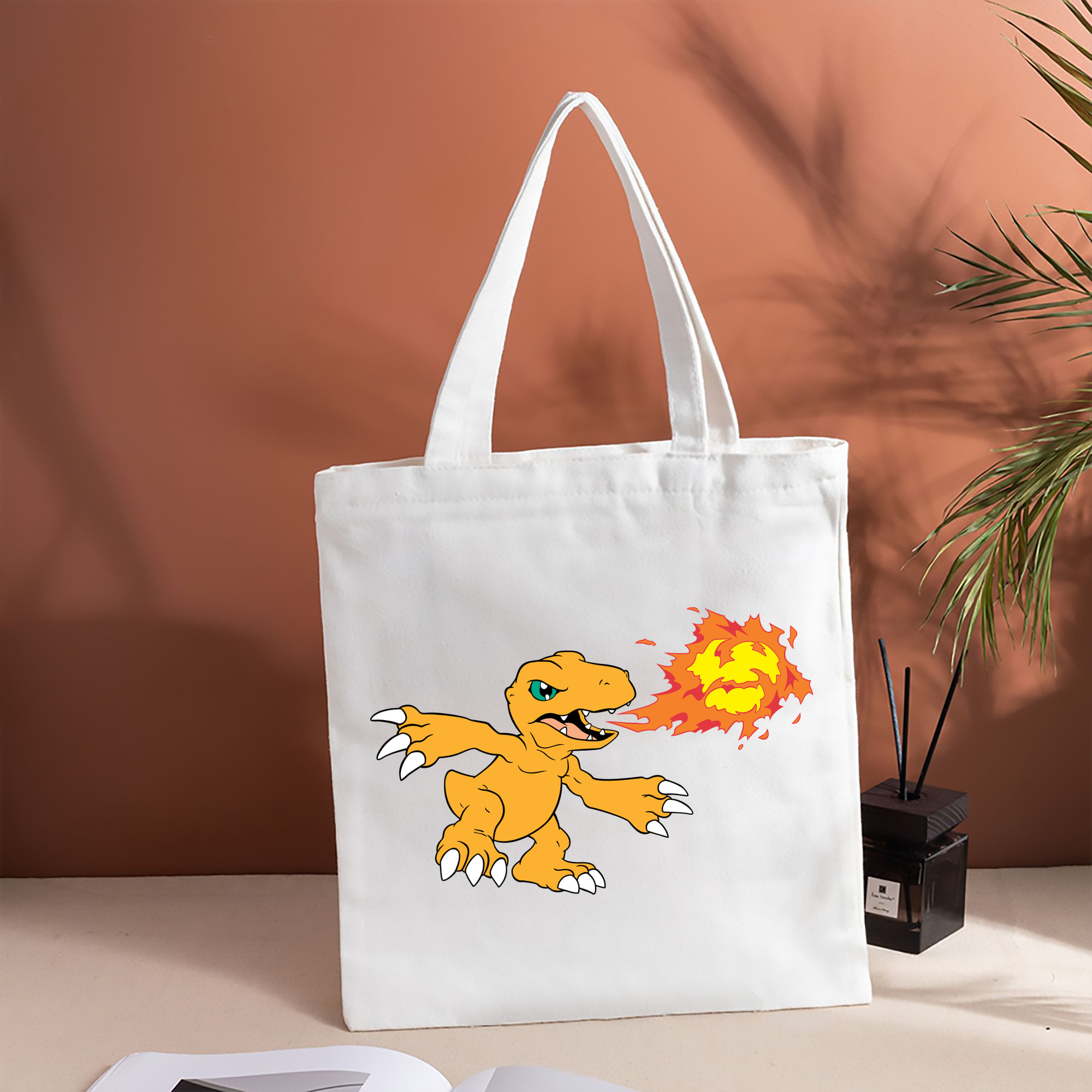 Digimon デジタルモンスター/デジモン 縦型キャンバス生地手提げバッグ　トートバッグ
