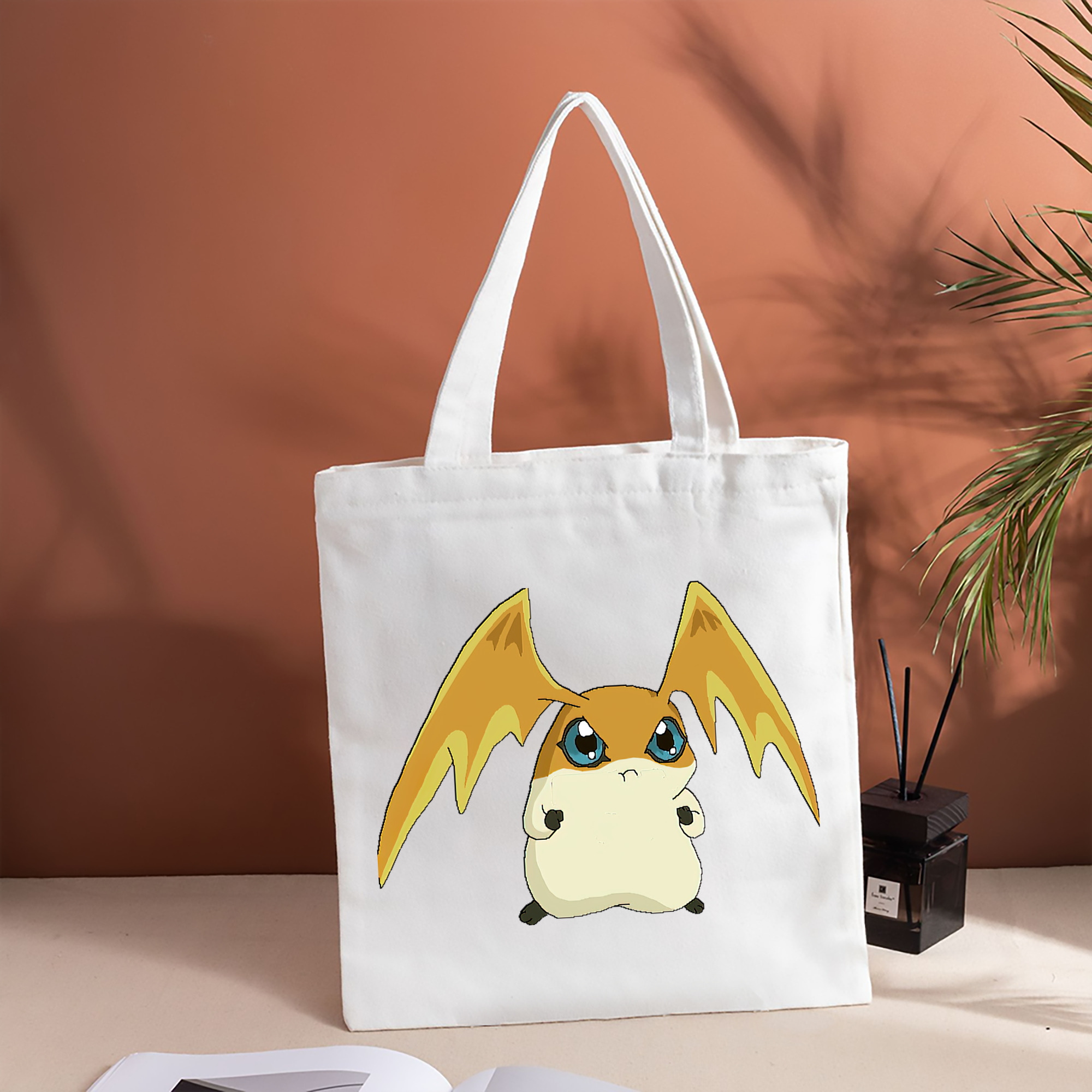 Digimon デジタルモンスター/デジモン 縦型キャンバス生地手提げバッグ　トートバッグ