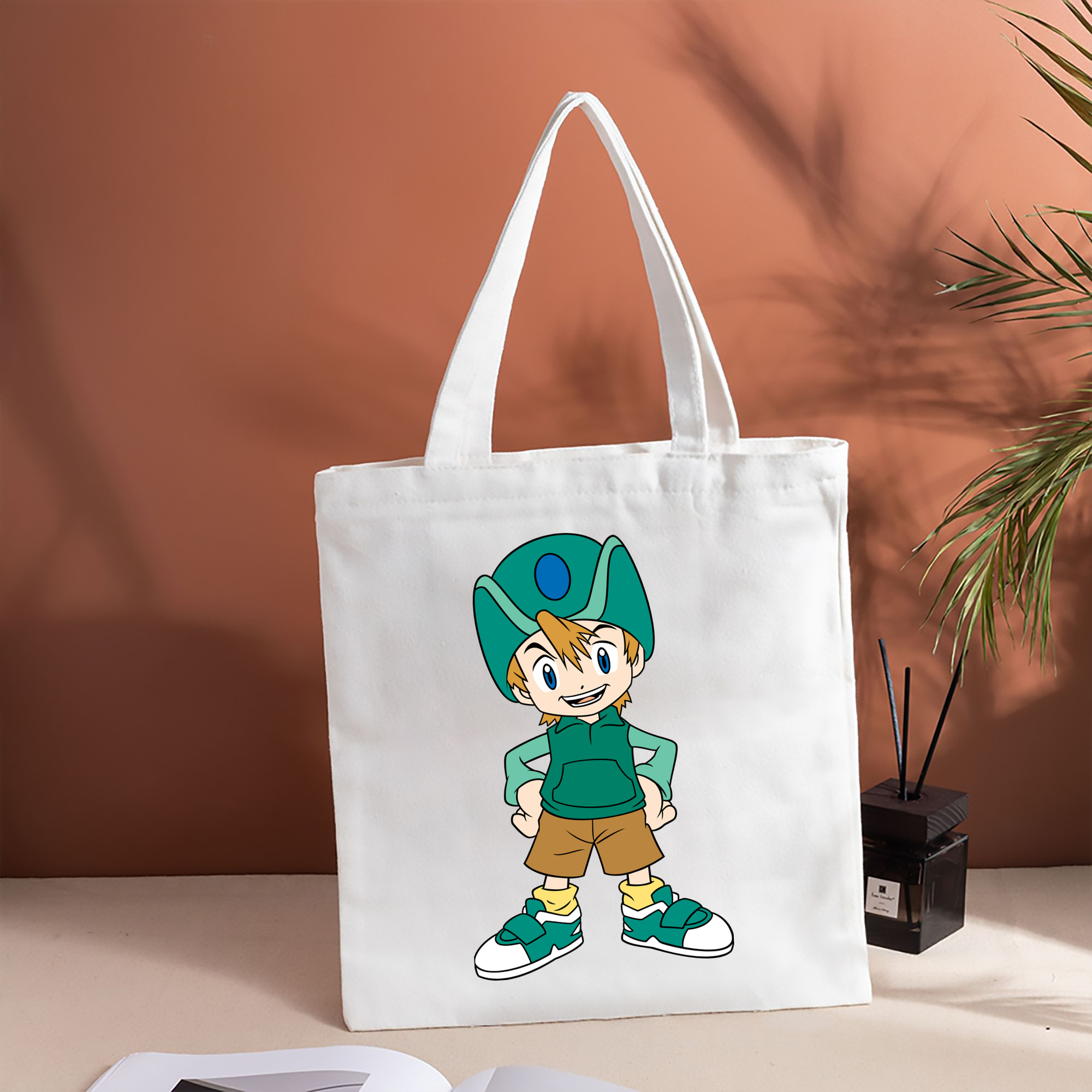 Digimon デジタルモンスター/デジモン 縦型キャンバス生地手提げバッグ　トートバッグ