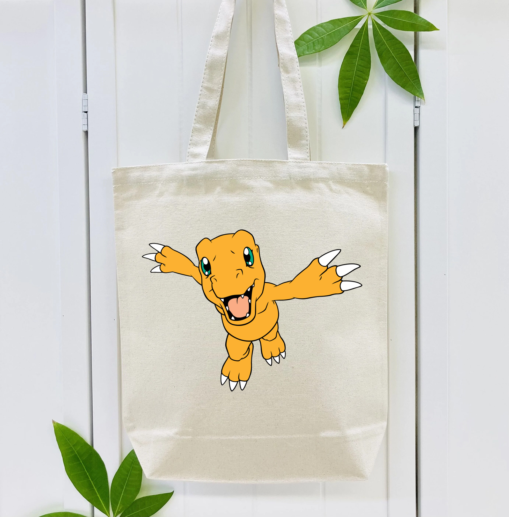 Digimon デジタルモンスター/デジモン 縦型キャンバス生地手提げバッグ　トートバッグ