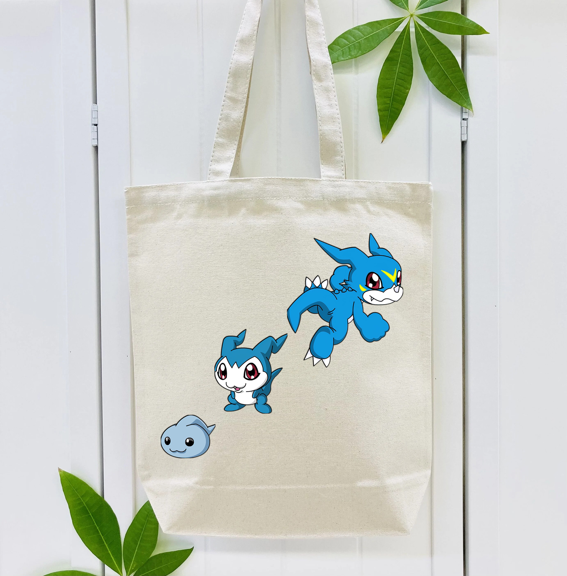Digimon デジタルモンスター/デジモン 縦型キャンバス生地手提げバッグ　トートバッグ