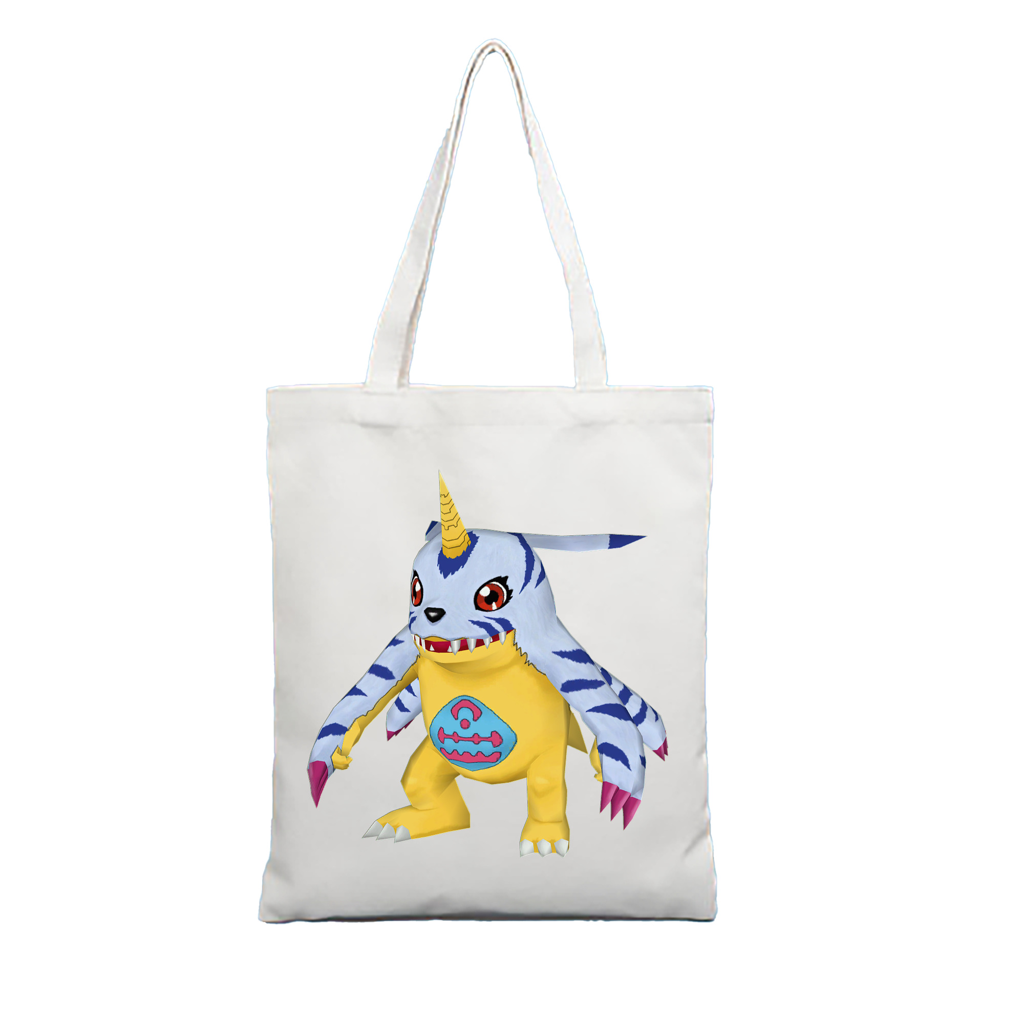 （画像用） Digimon デジタルモンスター/デジモン 縦型キャンバス生地手提げバッグ　トートバッグ